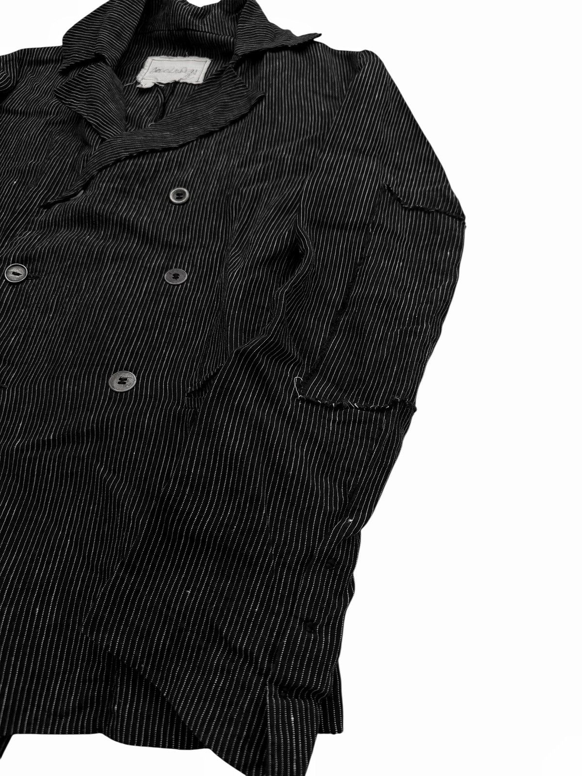 Greg Lauren 2014 DB Dickens Microbeadstripe Linen Blazer Coat Size US S / EU 44-46 / 1 - 6 Thumbnail