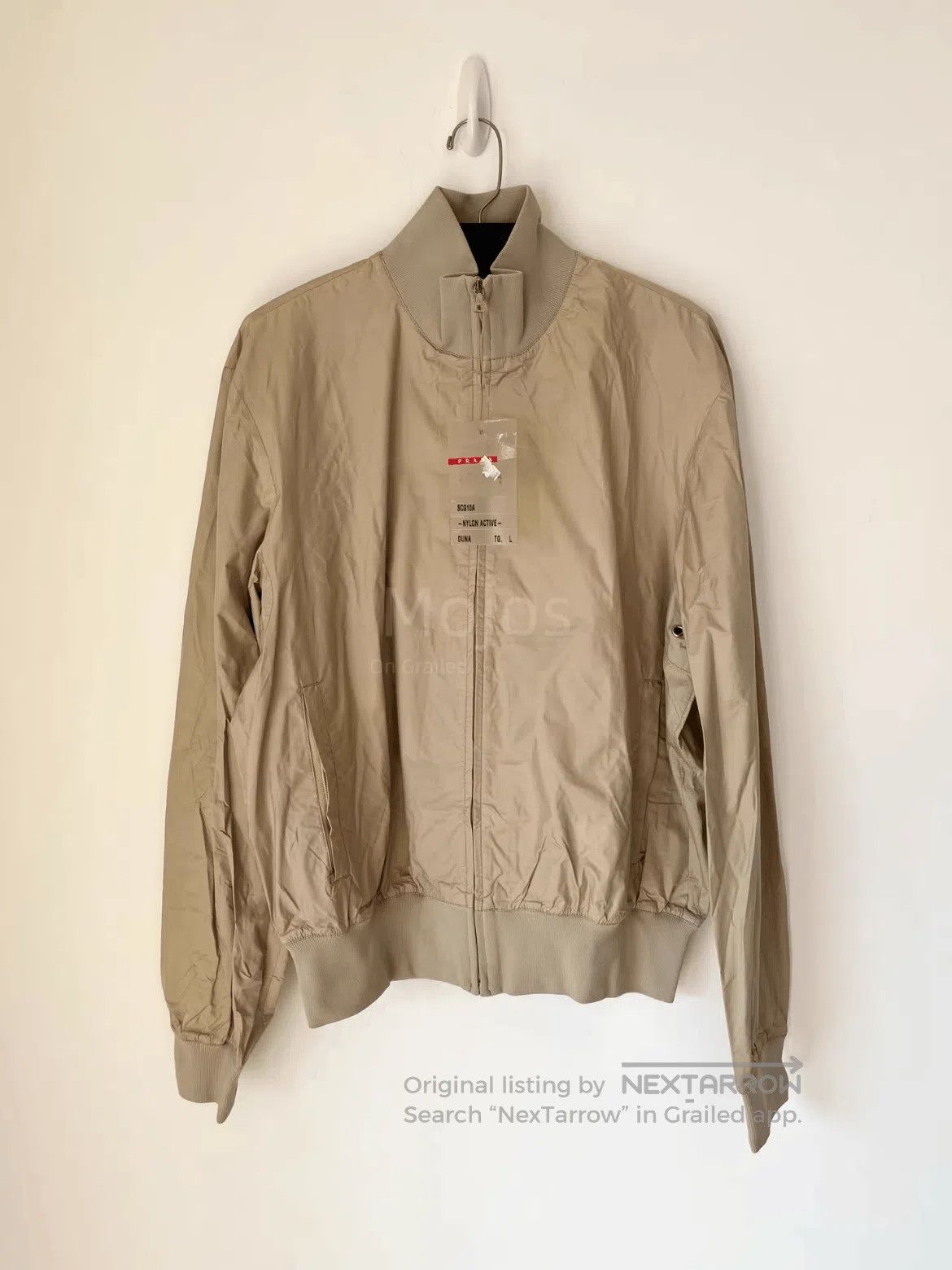 Prada Prada Vintage Beige Light Flight Jacket. Size US L / EU 52-54 / 3 - 2 Thumbnail