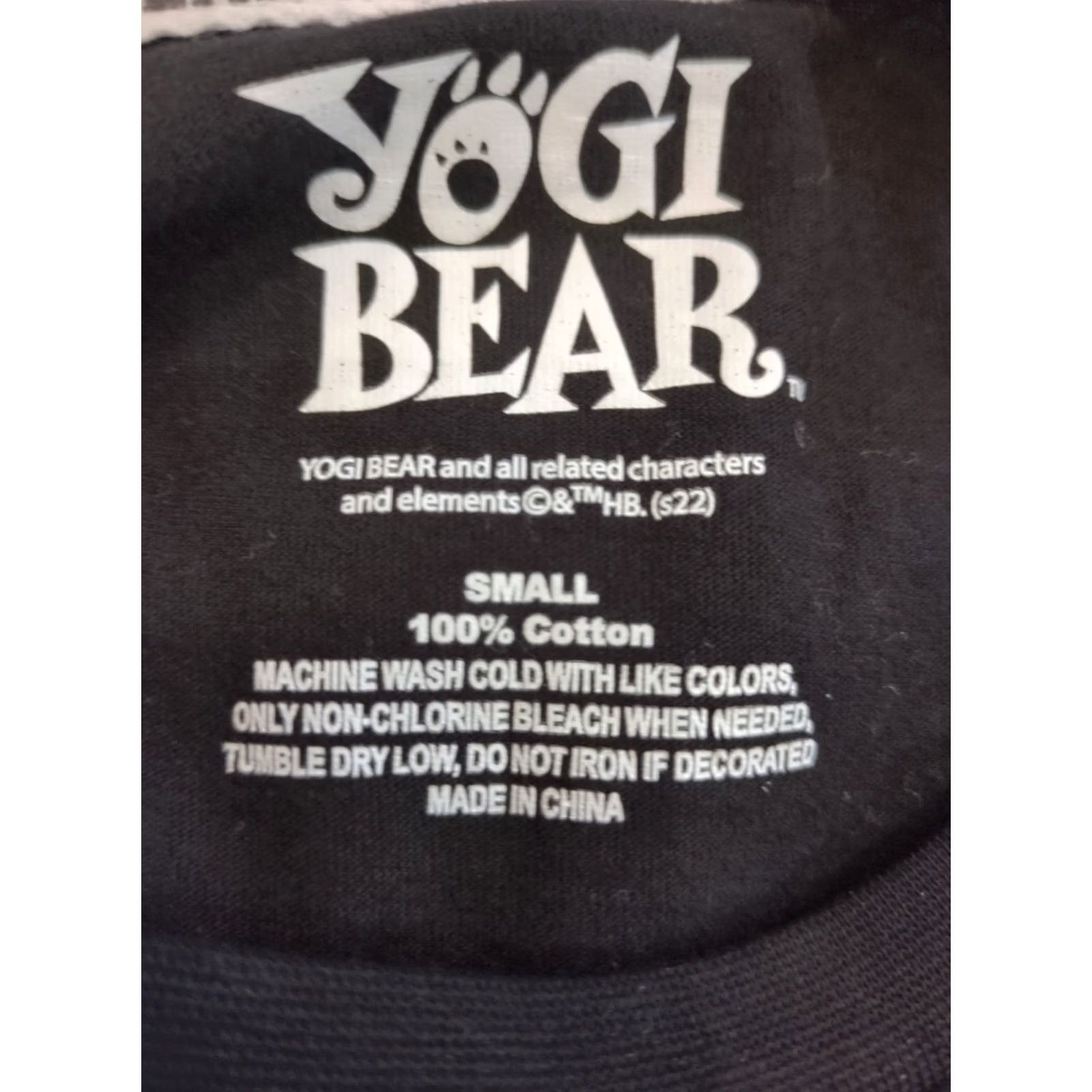 Vintage Yogi Bear Jellystone Park Quarryville, PA Long Sleeve T Shirt Small Mens Black Polyester Knit Crew Neck Regular” Size US S / EU 44-46 / 1 - 3 Thumbnail
