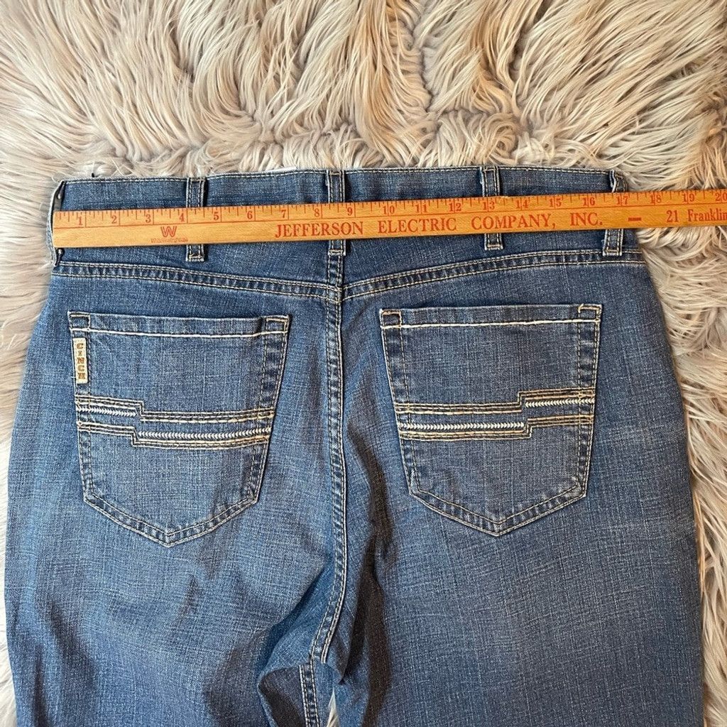 CINCH Cinch Blue Straight Leg Jeans Classic Style Size US 36 / EU 52 - 2 Thumbnail