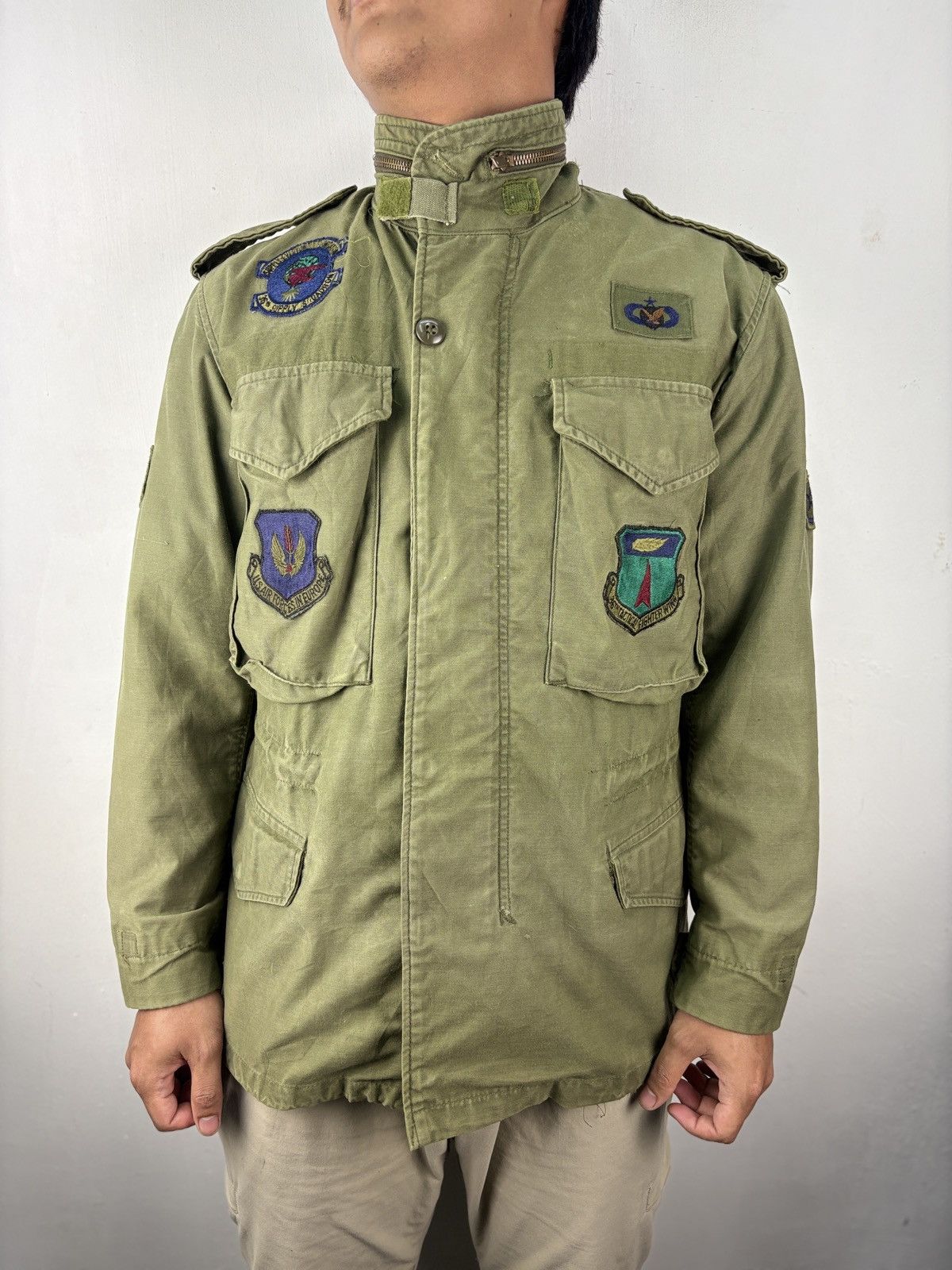 Vintage Vintage 70s 80s OG US Air Force Field Jacket HBT Size US S / EU 44-46 / 1 - 1 Thumbnail