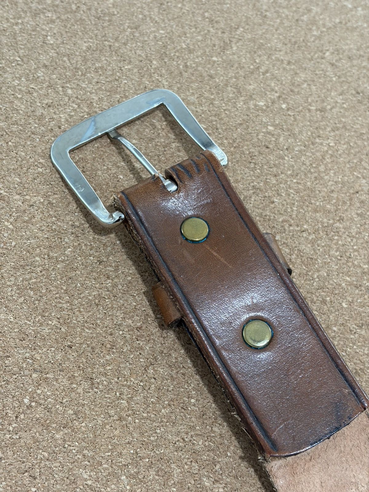 Bass Pro Shops Leather Belt Embossed Fishing Western Outdoor Casual Buckle Size 32 - 13 Thumbnail