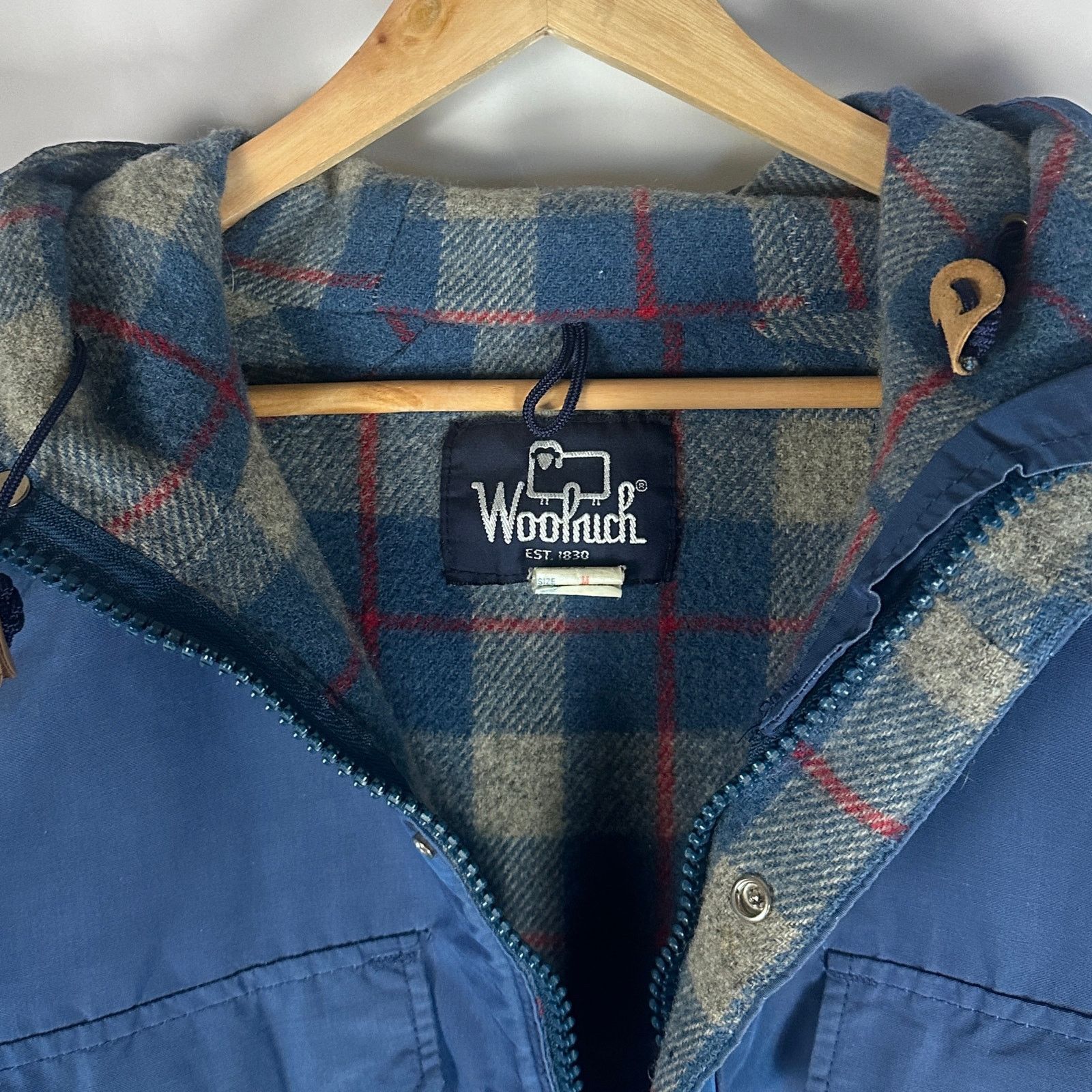 Woolrich Woolen Mills Vintage Blue Parka Jacket Size US M / EU 48-50 / 2 - 3 Thumbnail