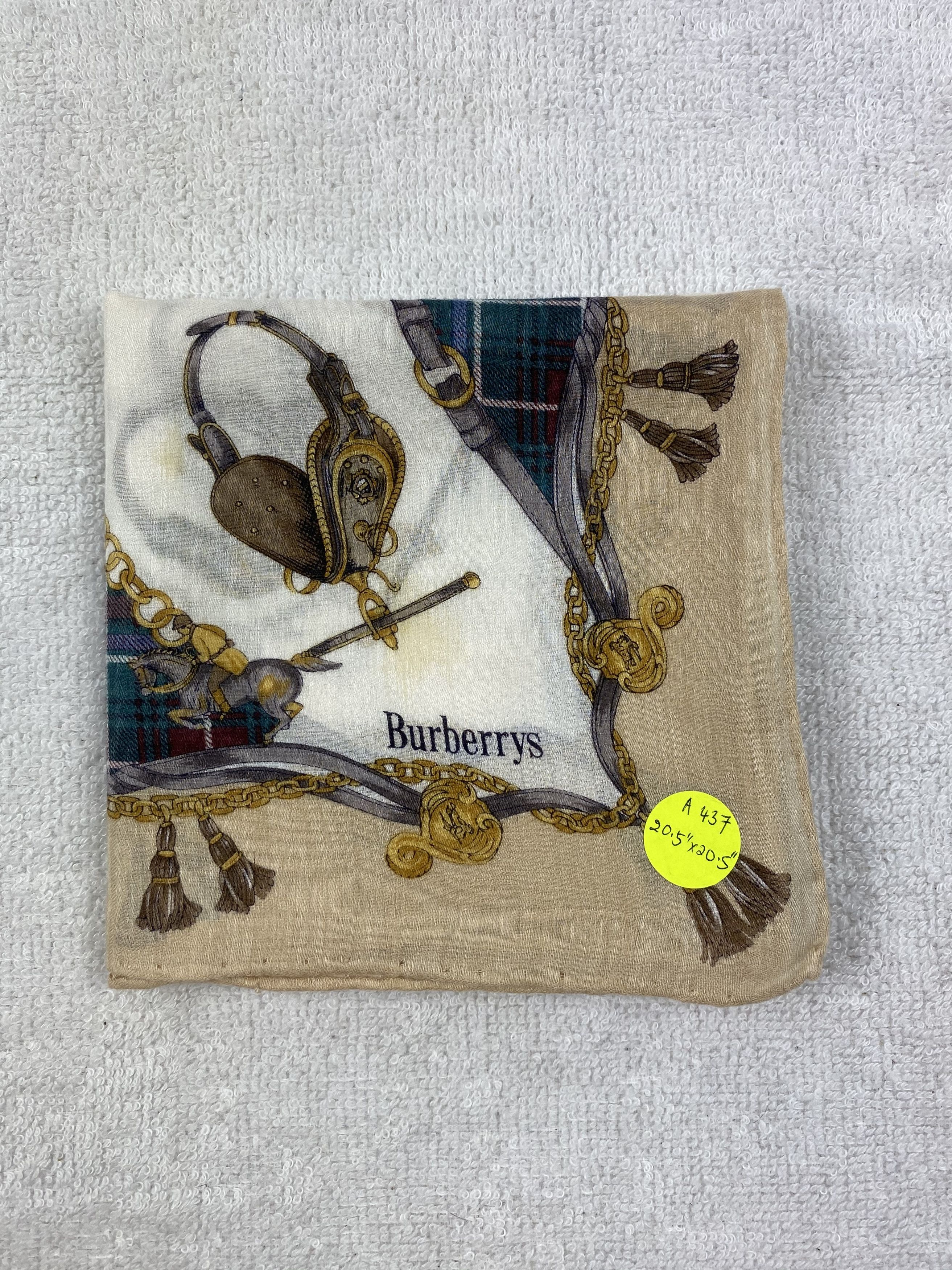 Burberry Vintage Burberrys Handkerchief / Bandana / Neckerchief Size ONE SIZE - 6 Thumbnail