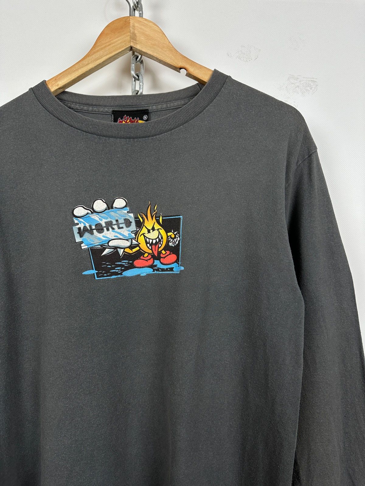 Hook-Ups Vintage World Industries Skateboard Long Sleeve Shirt Size US M / EU 48-50 / 2 - 4 Thumbnail
