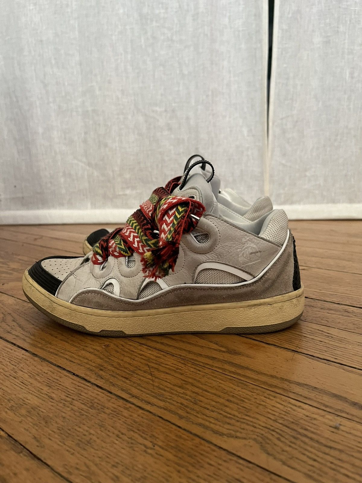 Lanvin Curb chunky lace classic Logo Sneakers Size US 8 / EU 41 - 2 Thumbnail