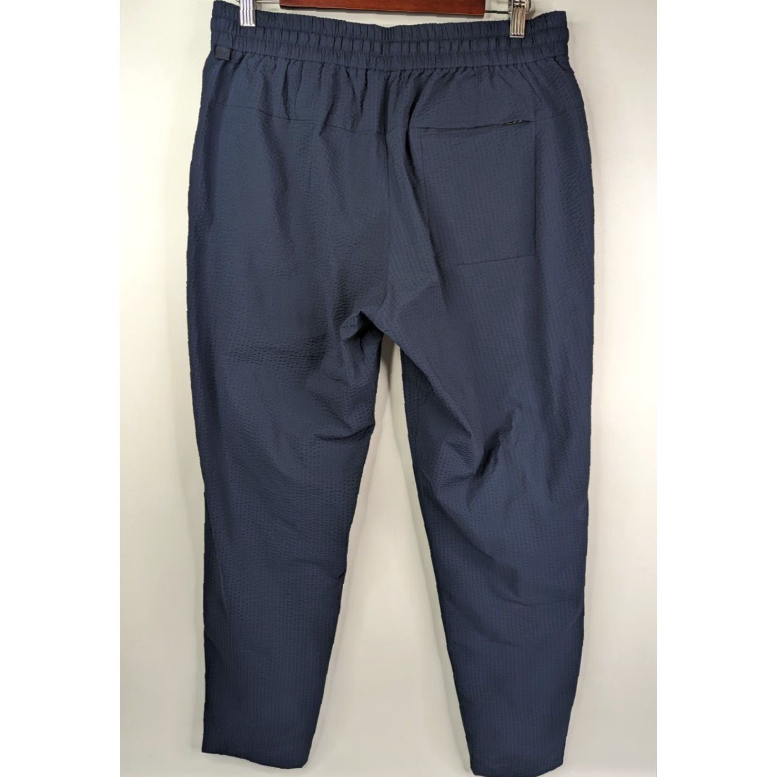 Lululemon Lululemon Mens Bowline Pants in Graphite Navy Size L Stretch Drawstring Chino Casual Workwear 30 in Inseam Regular Front Flat Pocket Slash Pocket Mens Size US 33 - 4 Thumbnail