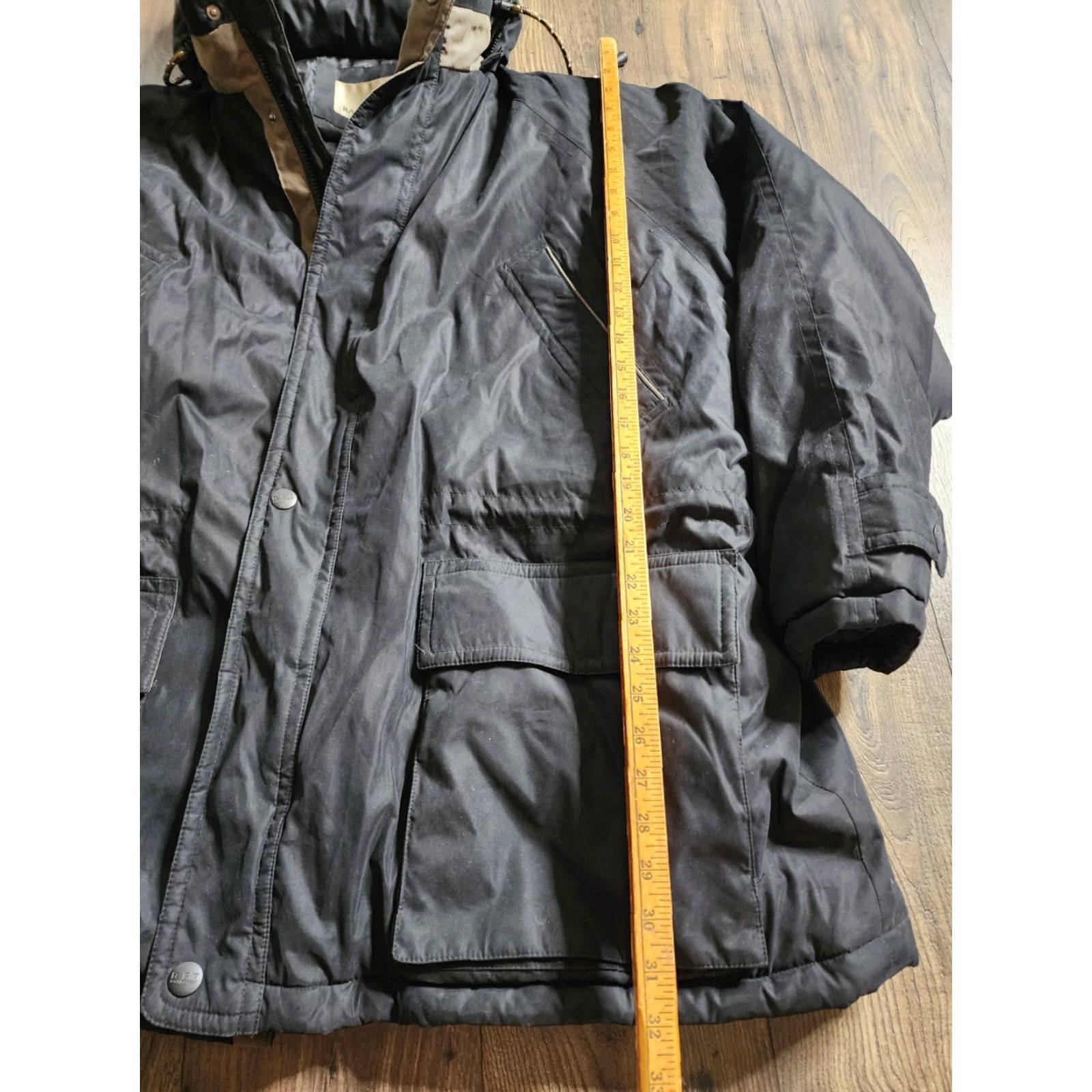 Vintage Rainforest Coat Mens 4XL Black Down Puffer Winter Jacket Parka Size US XXL / EU 58 / 5 - 2 Thumbnail