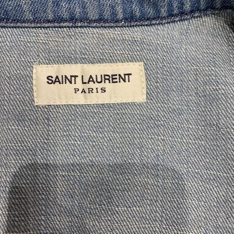 Saint Laurent Paris Saint Laurent Paris Collar short sleeved shirt-2506 Size US XL / EU 56 / 4 - 3 Thumbnail