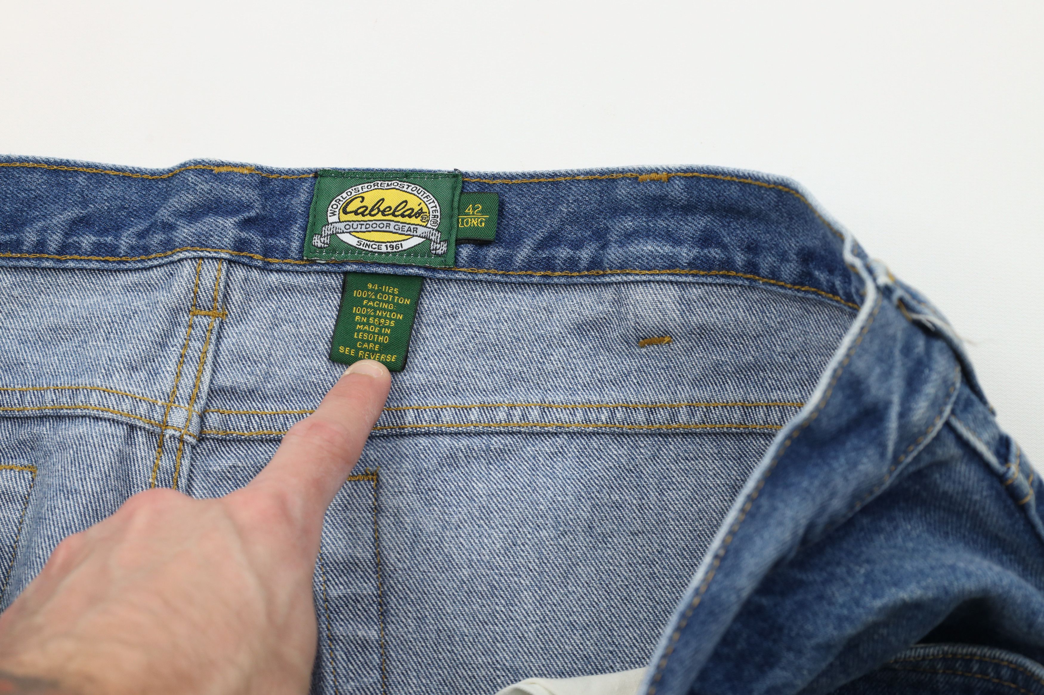 Cabelas × Vintage Vintage 90s Cabelas Denim Field Brush Hunting Jeans Cotton Size US 42 / EU 58 - 9 Thumbnail