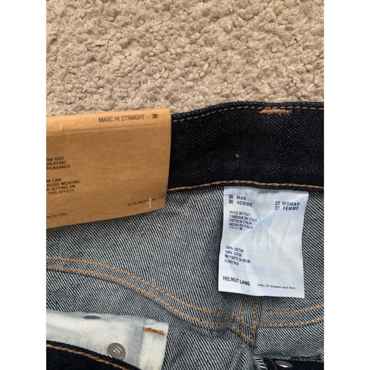 Helmut Lang HELMUT LANG RAW MASC HI WAISTED JEANS Size US 30 / EU 46 - 7 Thumbnail