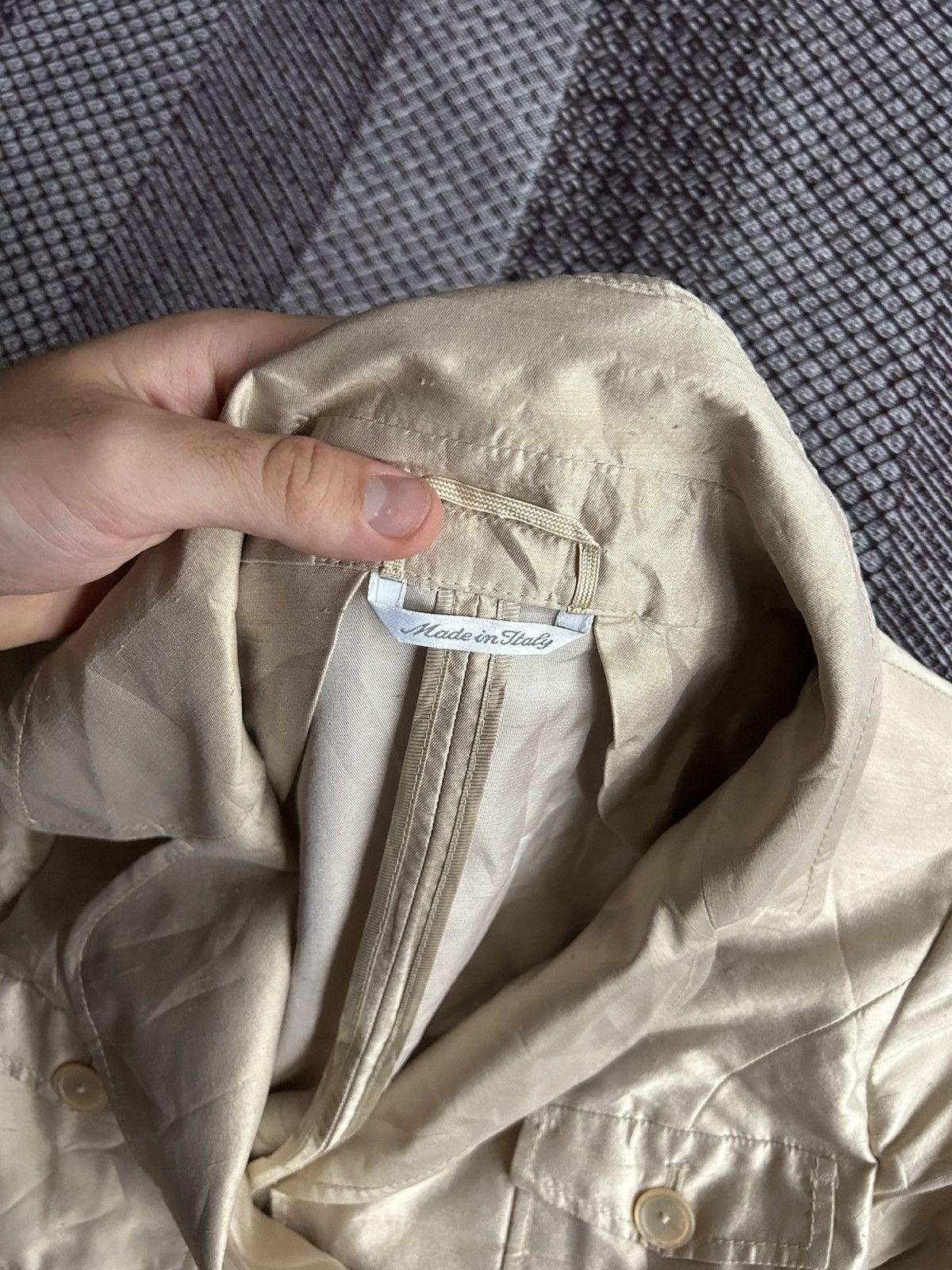 Max Mara Vintage Max Mara Women Solid Jacket Lining Viscosa / Cupro Size M / US 6-8 / IT 42-44 - 4 Thumbnail