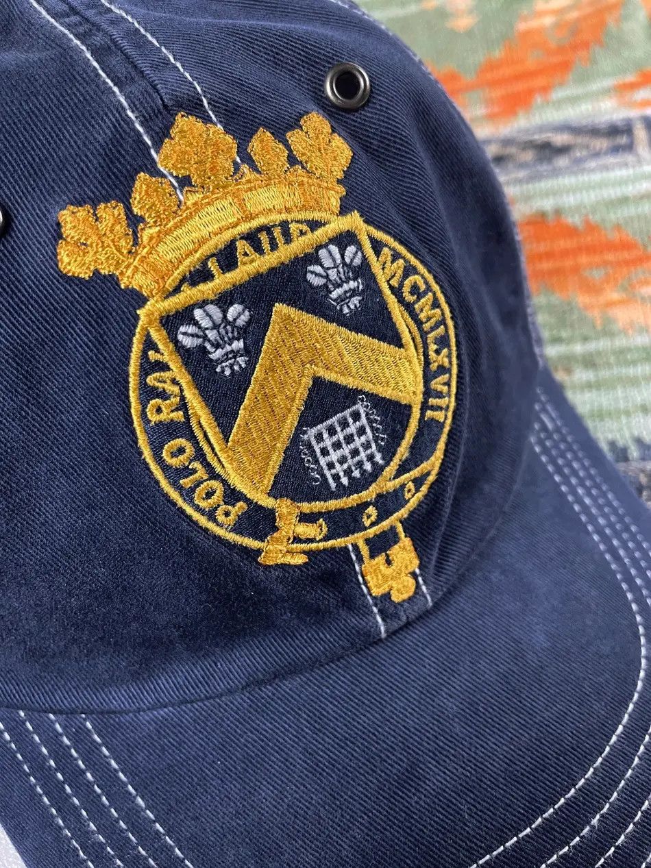 Polo Ralph Lauren Polo Ralph Lauren Rare Flags Leather Baseball Hat Cap Size ONE SIZE - 2 Thumbnail