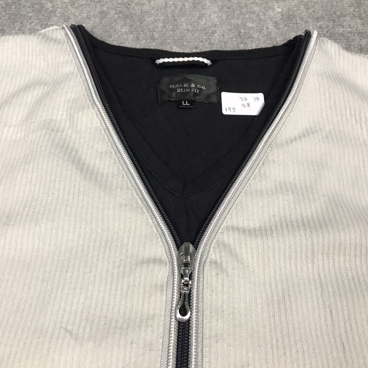 If Six Was Nine × Japanese Brand MALE CO SLIM FIT DESIGN ZIPPER COLLAR TSHIRT Size US L / EU 52-54 / 3 - 4 Thumbnail