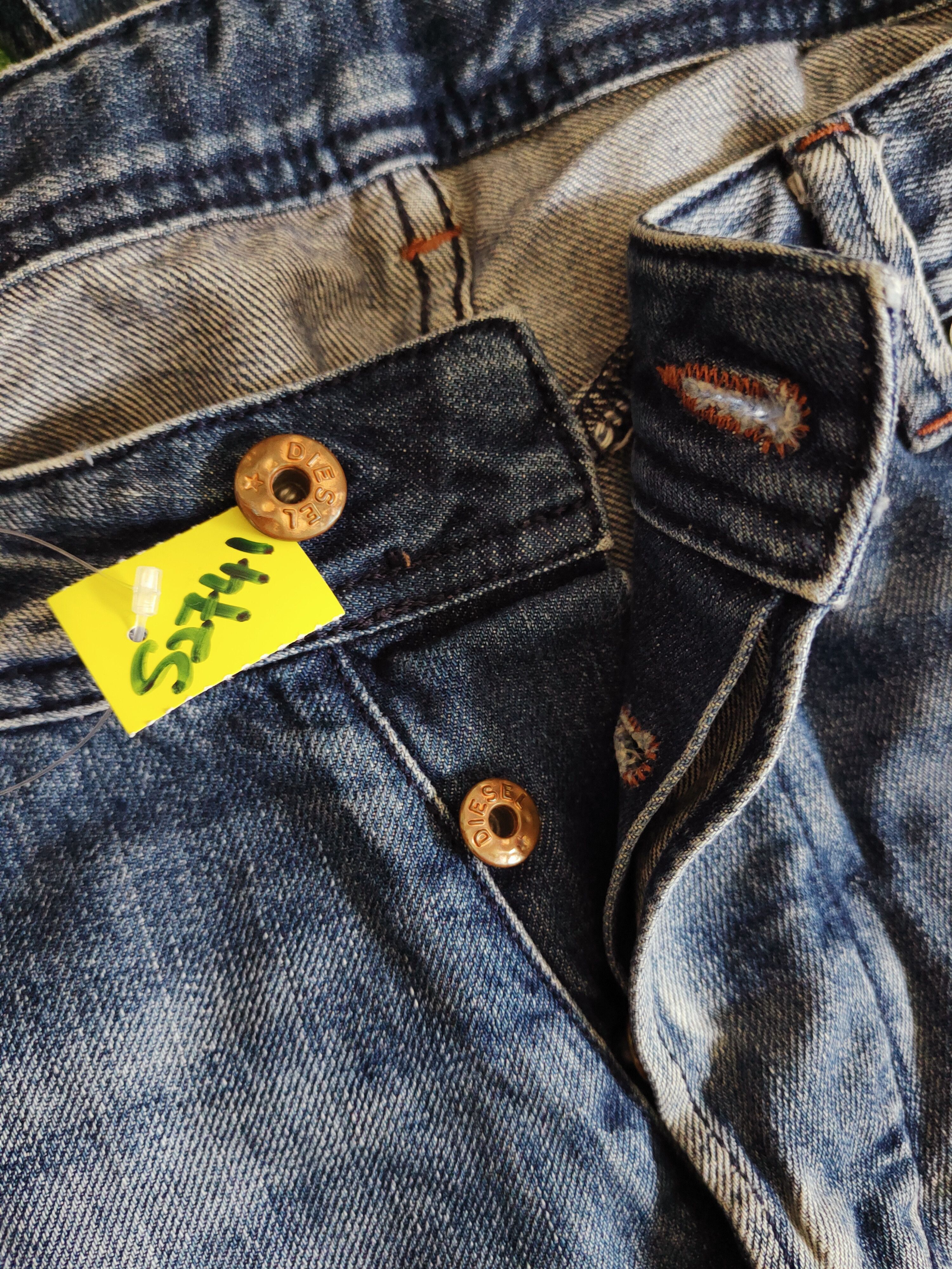 Diesel Diesel Blue Faded Distressed Ripped Jeans #S2741 Size US 35 - 20 Thumbnail