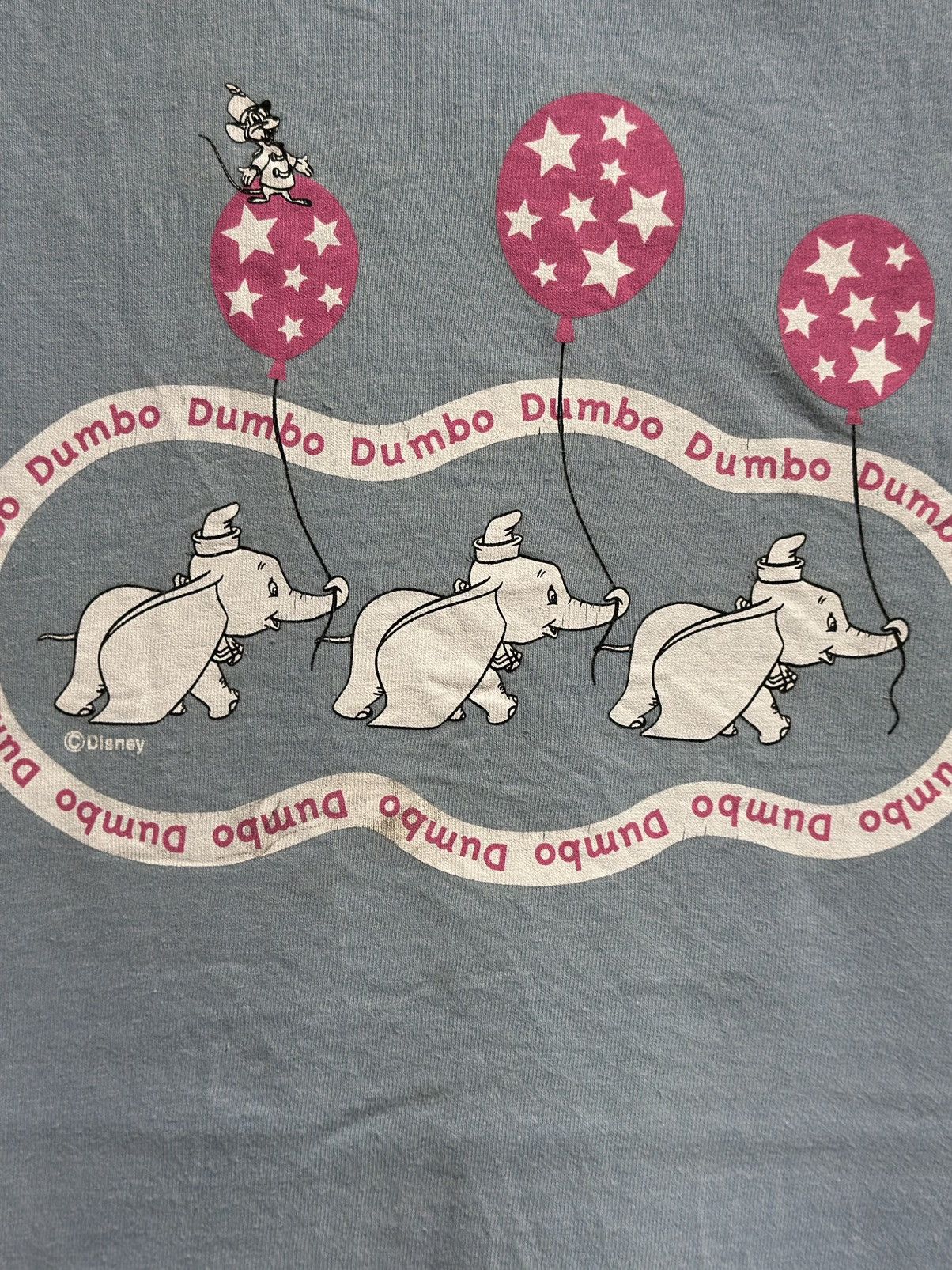 Disney × Fruit Of The Loom × Vintage Vintage Disney Dumbo Faded Tee Size US S / EU 44-46 / 1 - 2 Thumbnail