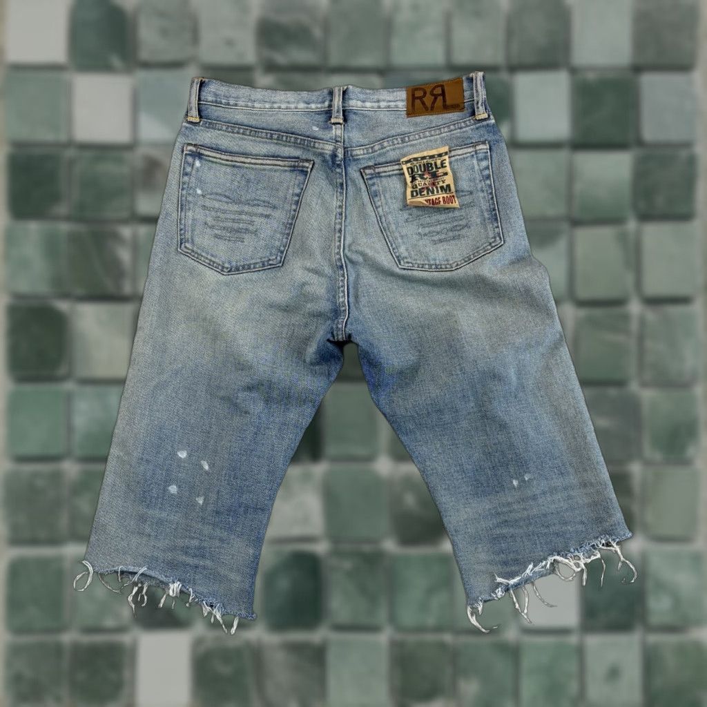 Vintage VINTAGE RRL Double-RL Cut-Off Jean Shorts Women 27 29 Blue Denim 80s 90s Embroidered Logo Boyfriend Short Pants Size 27" / US 4 / IT 40 - 1 Thumbnail