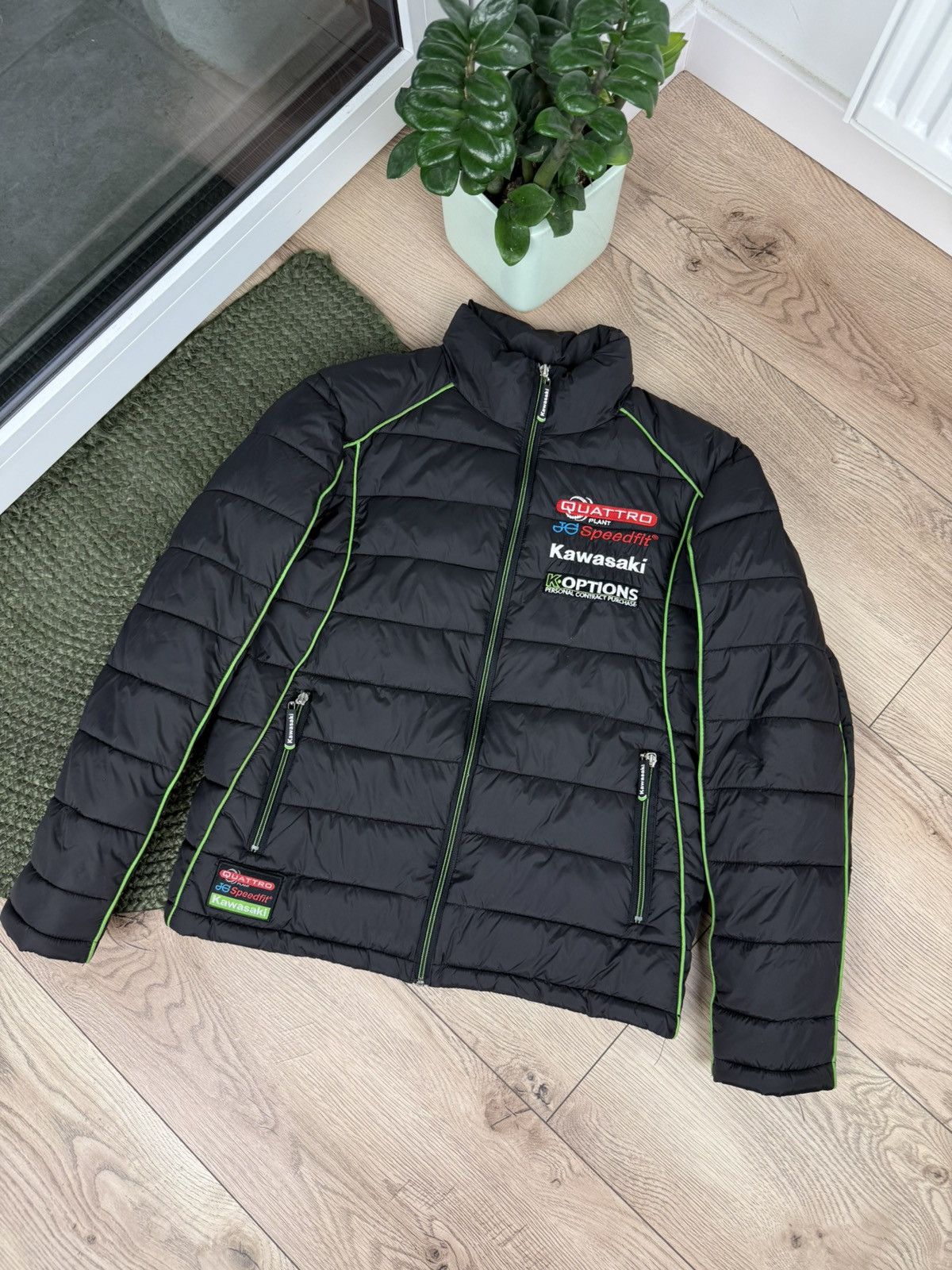 Japanese Brand × Vintage Vintage Kawasaki Quattro Plant Motors Sport Jacket Racing YK Size US XS / EU 42 / 0 - 5 Thumbnail
