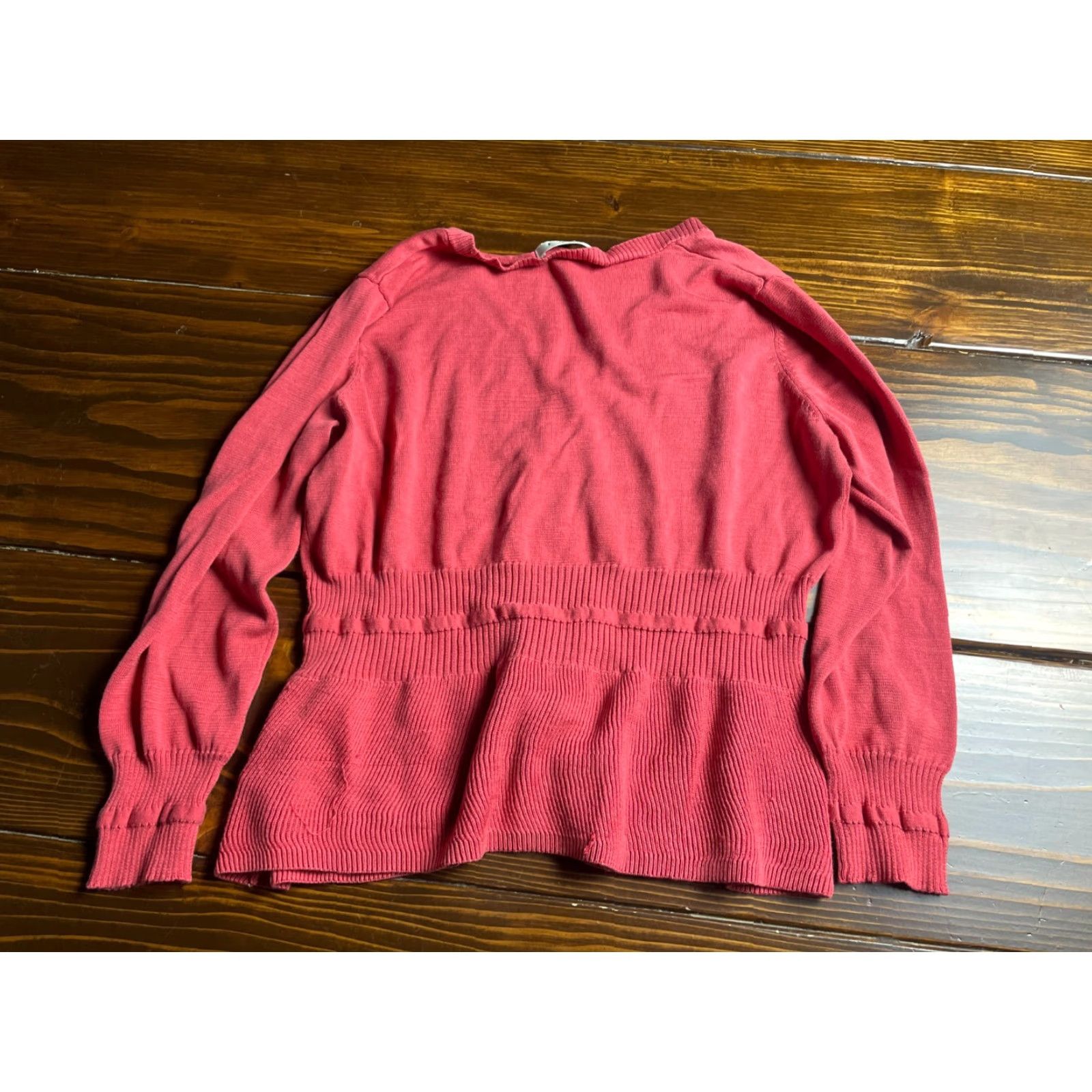Vintage cAbi Sweater Cardigan, Women's Size Large Mauve Pink Knit Size L / US 10 / IT 46 - 2 Thumbnail