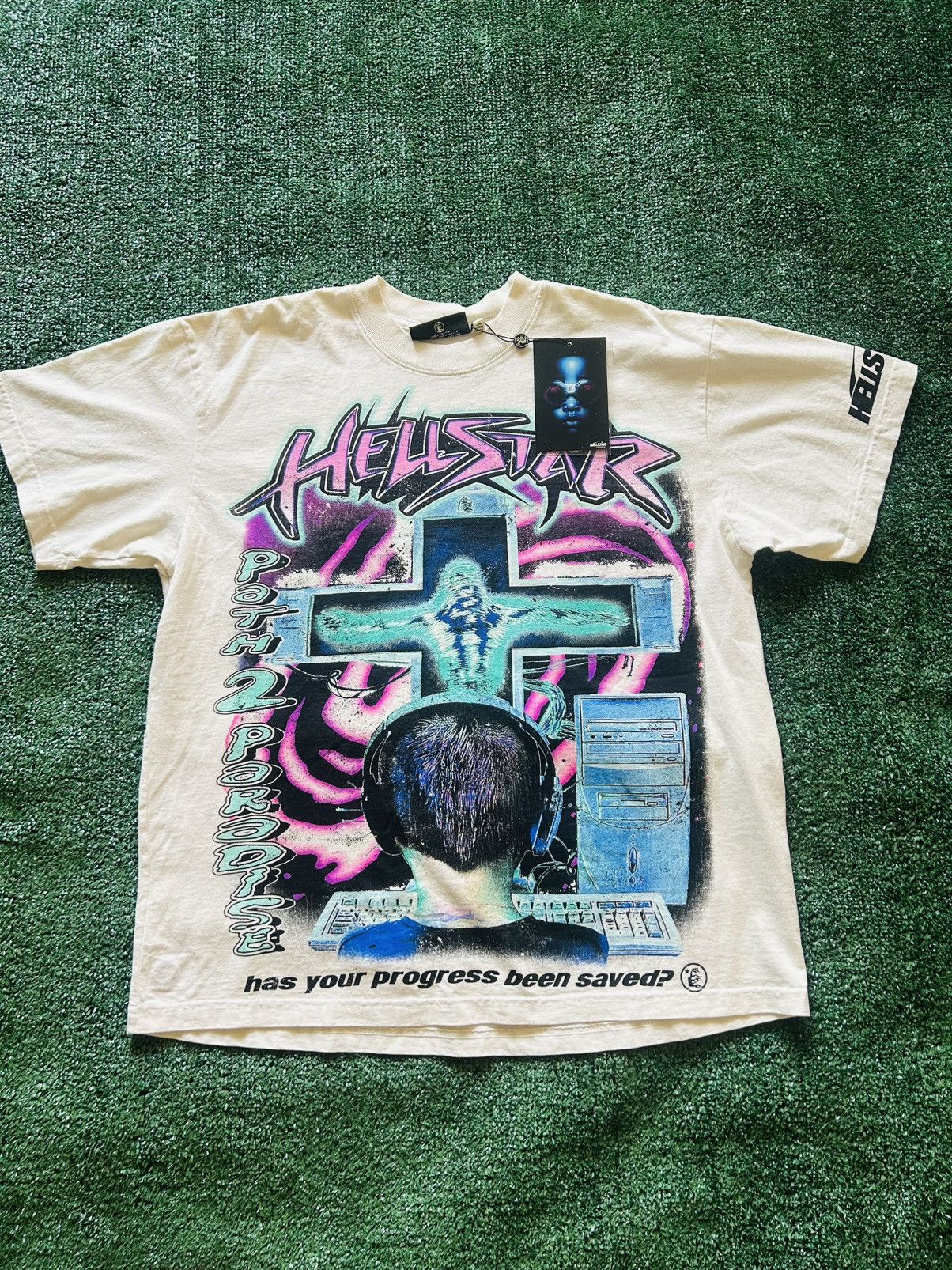 HELLSTAR HELLSTAR⭐️ CAPSULE 10 “ONLINE” Tee Sz XL BNWT *RARE* Size US XL / EU 56 / 4 - 2 Thumbnail