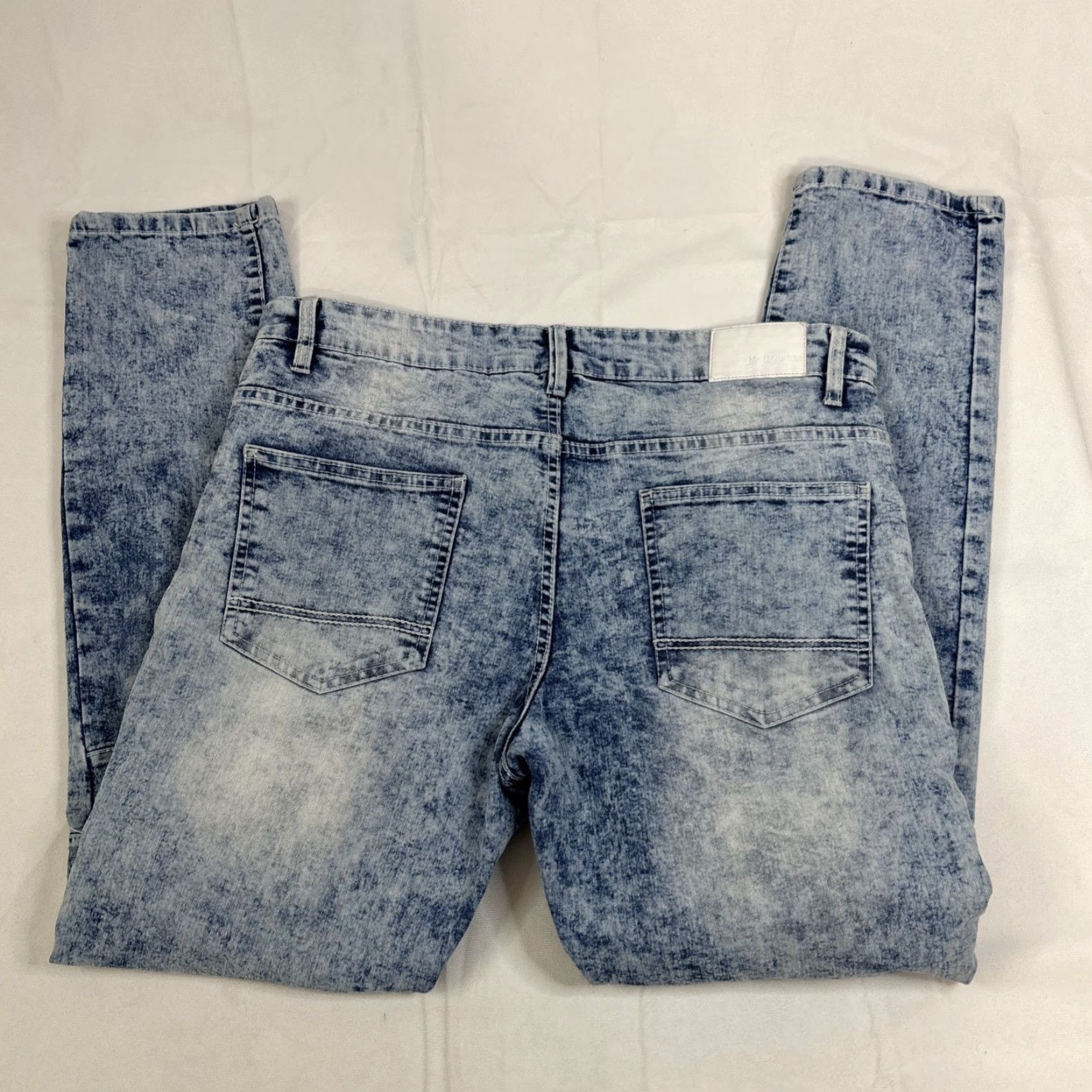 Southpole South Pole Jeans Mens 36x32 Light Wash Zipper Pockets Skinny Size US 36 / EU 52 - 6 Thumbnail