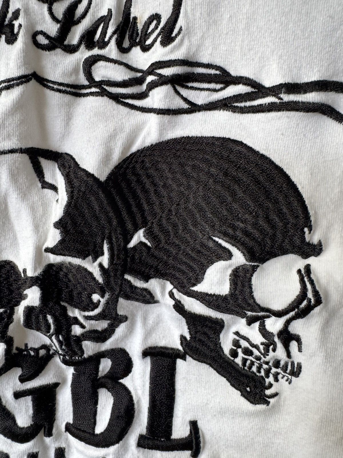If Six Was Nine 2000s berning sho black label embroidery skull long sleeve Size US M / EU 48-50 / 2 - 7 Thumbnail