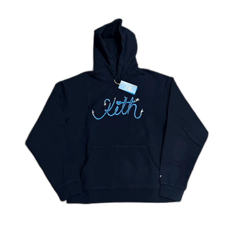 Kith Kith Disney Embroidered Navy Hoodie Sweatshirt Size US M / EU 48-50 / 2 - 1 Thumbnail