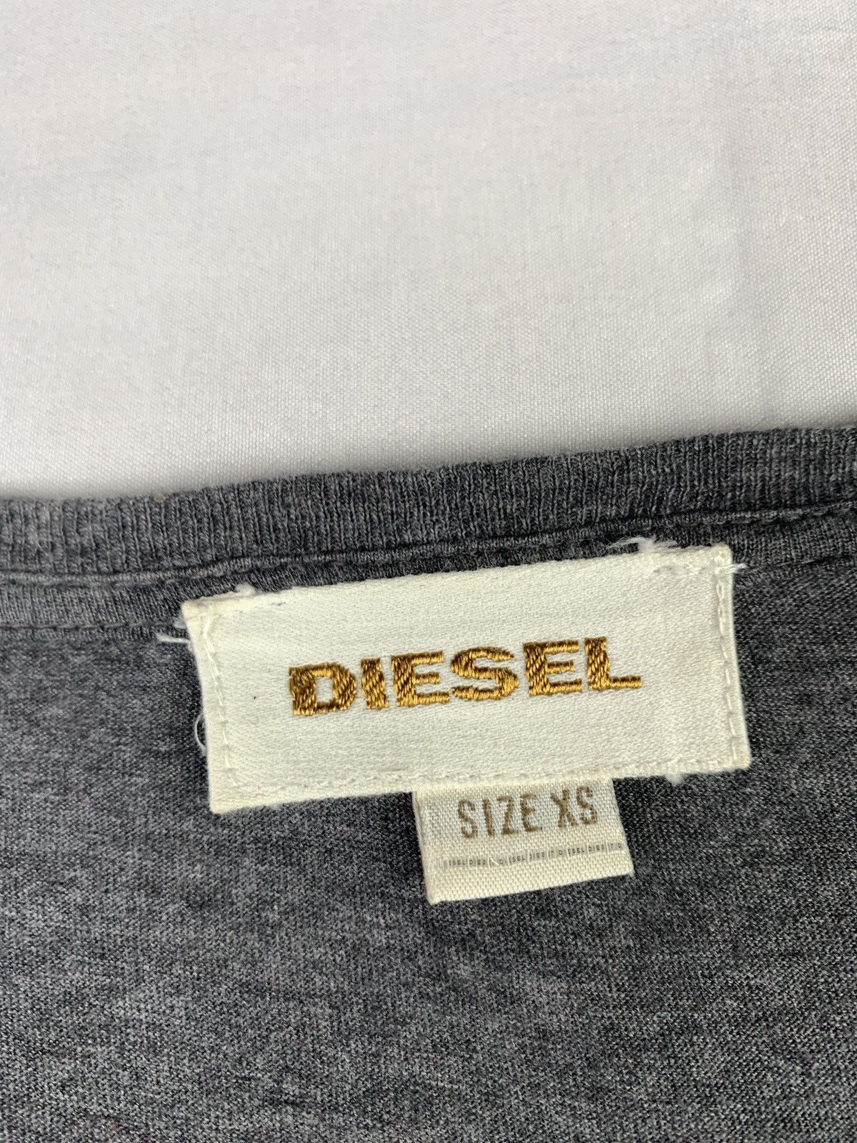 Diesel Diesel Spain Charcoal Punk Iconic Logo Studded Wide Neck Top Size M / US 6-8 / IT 42-44 - 8 Thumbnail
