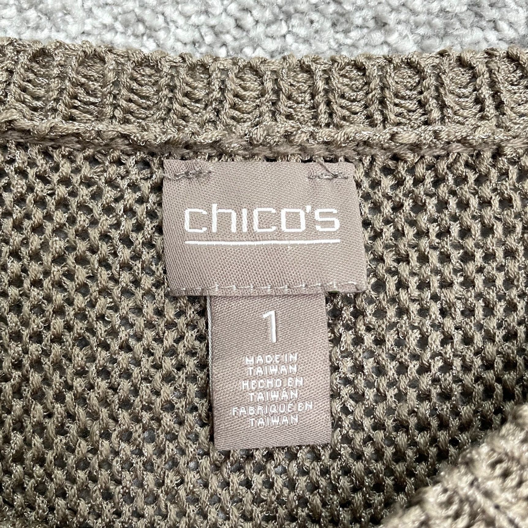 Vintage Chico's Pullover Sweater Womens S Brown Acrylic Knit Dolman Round Neck 3/4 Sleeve All Seasons Casual Classic Size S / US 4 / IT 40 - 4 Thumbnail