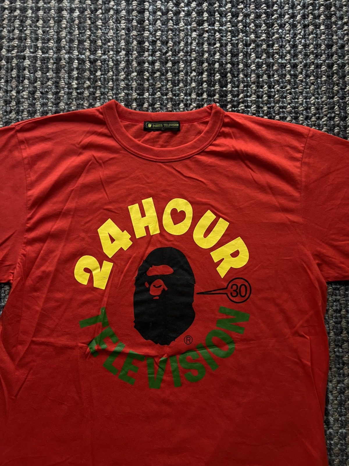 Bape Bape X 24 Hour Television Ape Head Tee Size US L / EU 52-54 / 3 - 2 Thumbnail