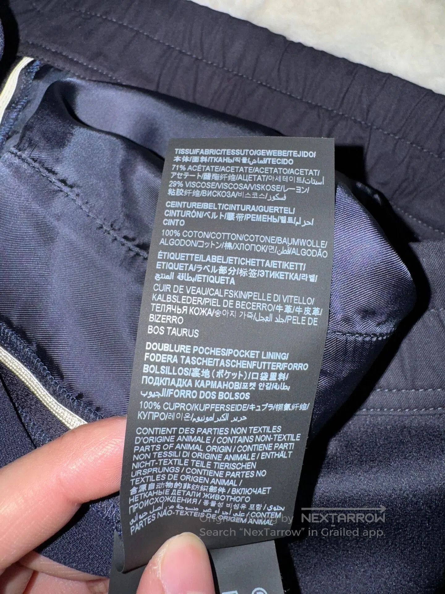Saint Laurent Paris Saint Laurent YSL Navy Casual Trousers. Size US 34 / EU 50 - 5 Thumbnail