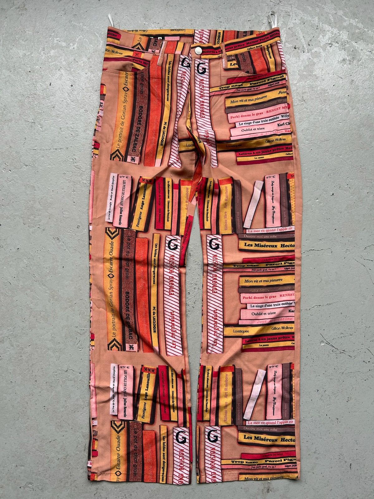 Jean Paul Gaultier Jean Paul Gaultier Bookshelf Pants Size 34" / US 12 / IT 48 - 1 Thumbnail
