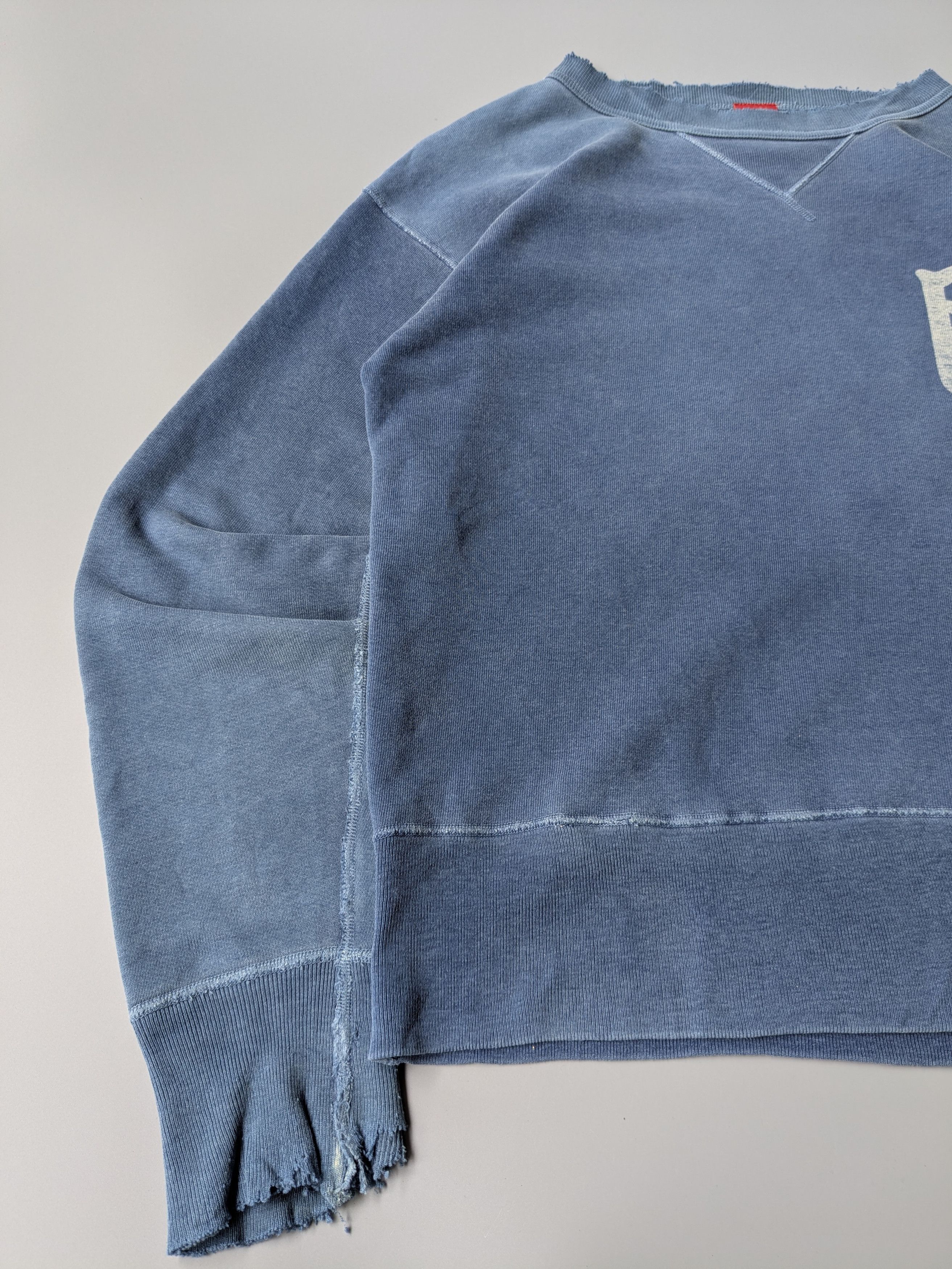 Studio D'Artisan Studio D'artisan indigo distressed japan sweatshirt Size US S / EU 44-46 / 1 - 6 Thumbnail