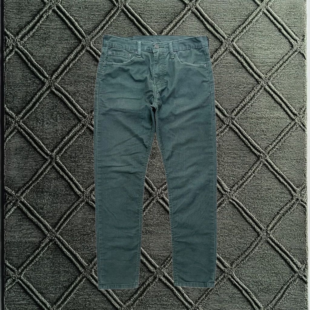Levis Jeans 512 Slim Taper Fit Stretch Corduroy 31x28 Green Casual Men's, Men's