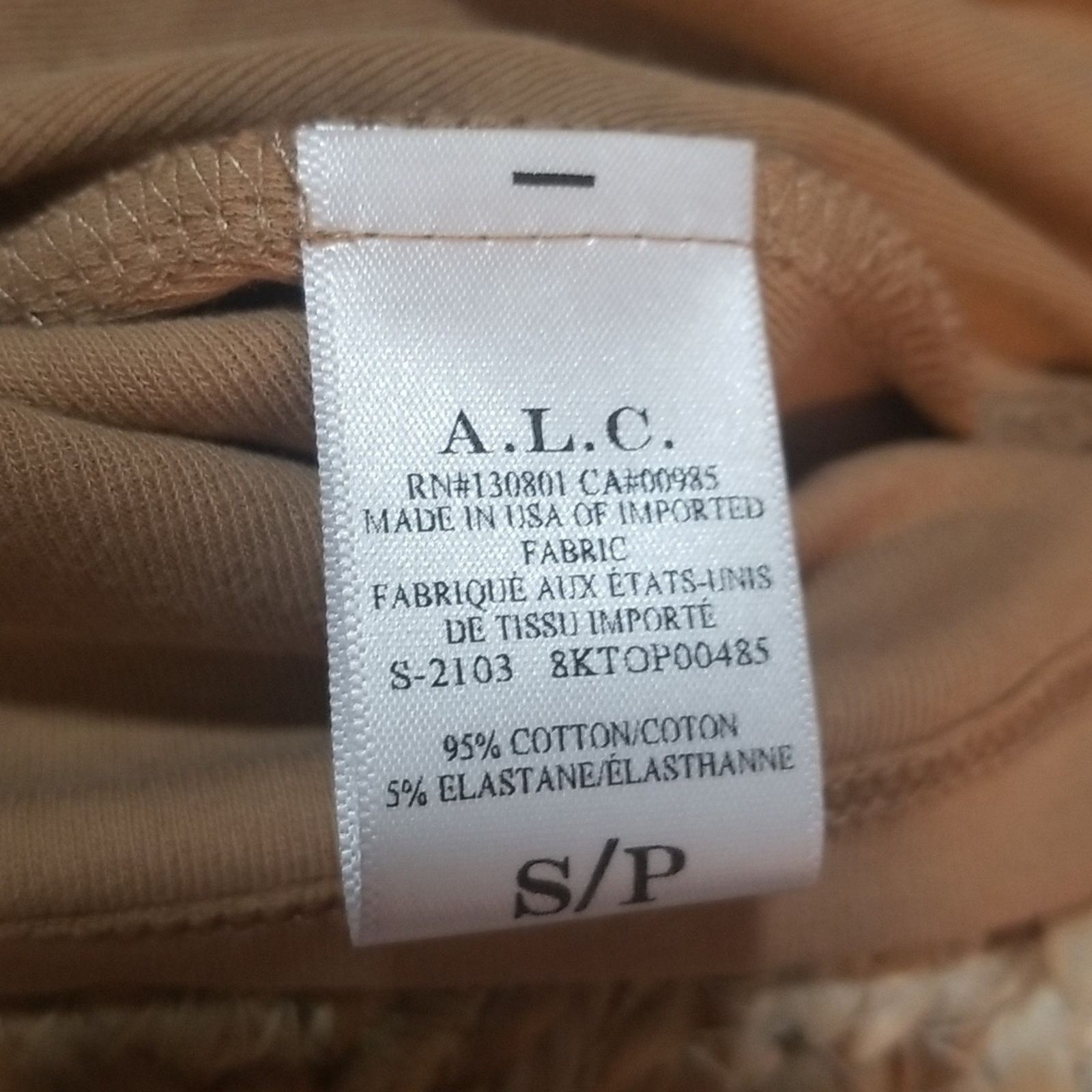 A.L.C. NWT A.L.C Tan Knit Basic Tank Top Size S / US 4 / IT 40 - 5 Thumbnail
