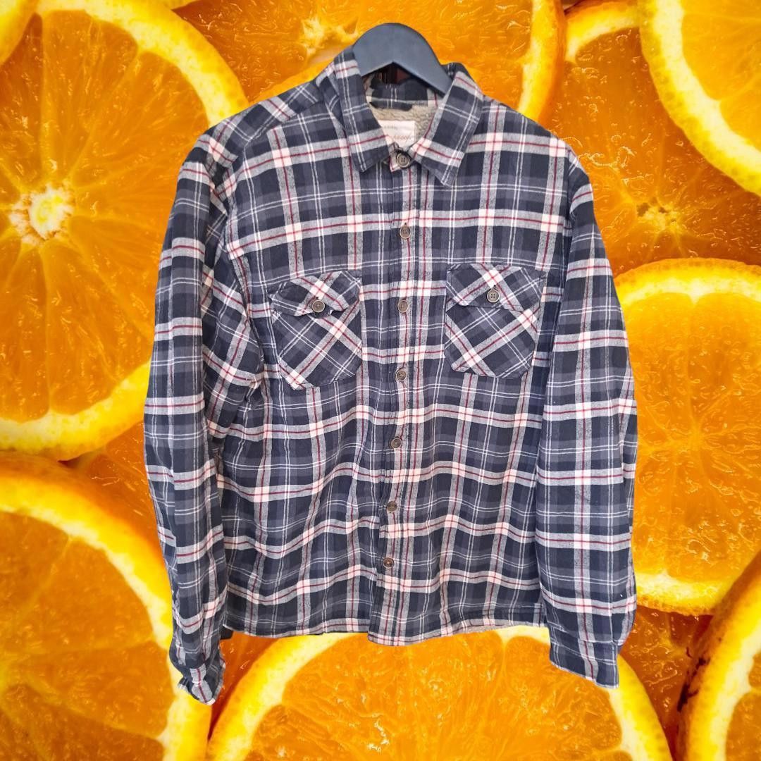 Weatherproof Weatherproof Flannel Blue Red White Button up Sherpa Lined C Size US L / EU 52-54 / 3 - 1 Thumbnail