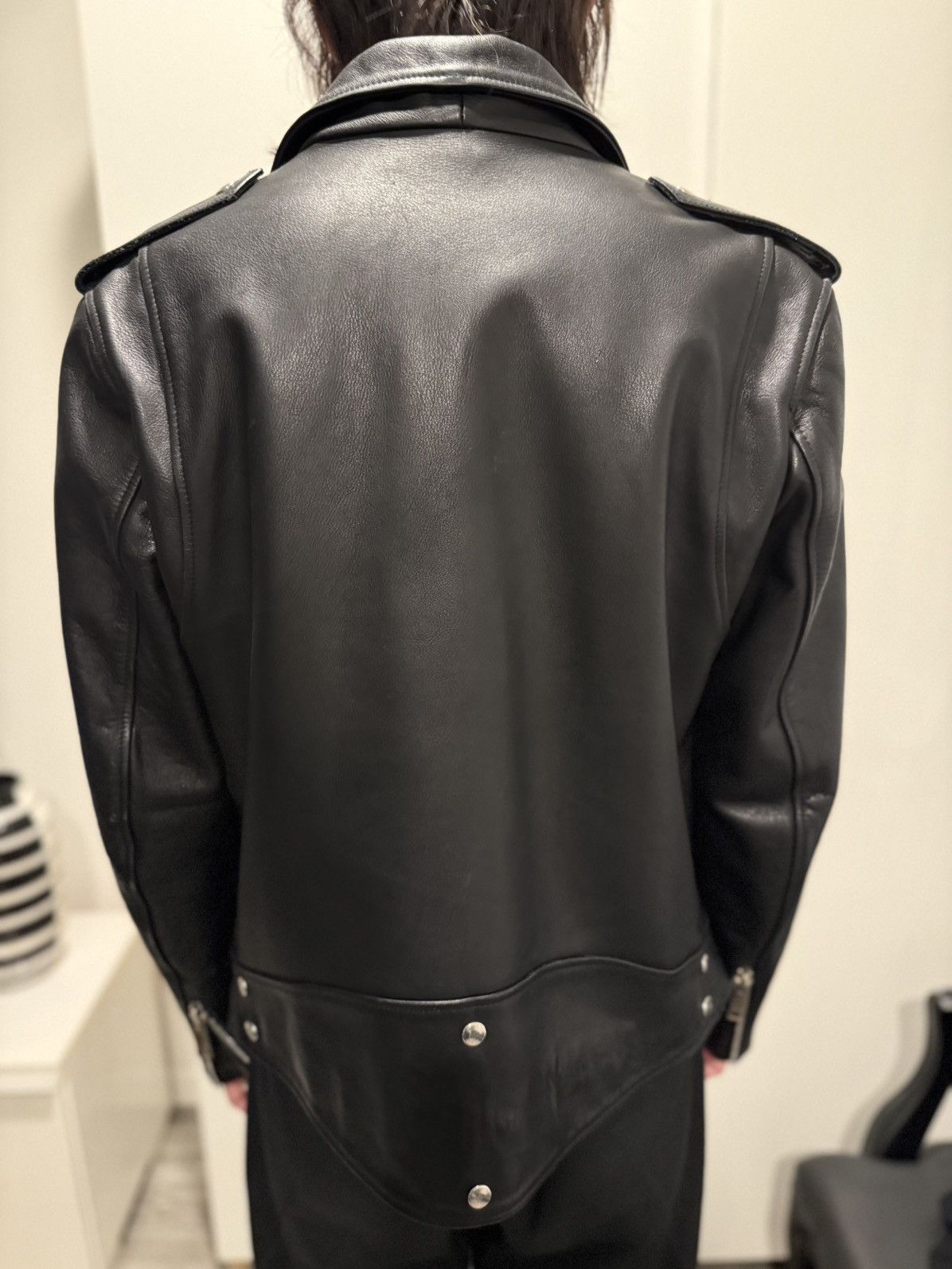Sandro perfecto motorcycle riders jacket leather Size US M / EU 48-50 / 2 - 3 Thumbnail