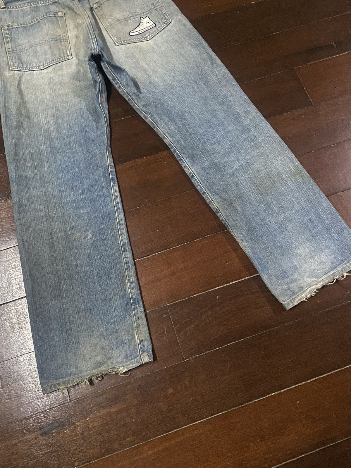 Edwin Vintage 90s Edwin 505 Selvedge Distressed Denim Jeans BAGGY Size US 32 / EU 48 - 13 Thumbnail