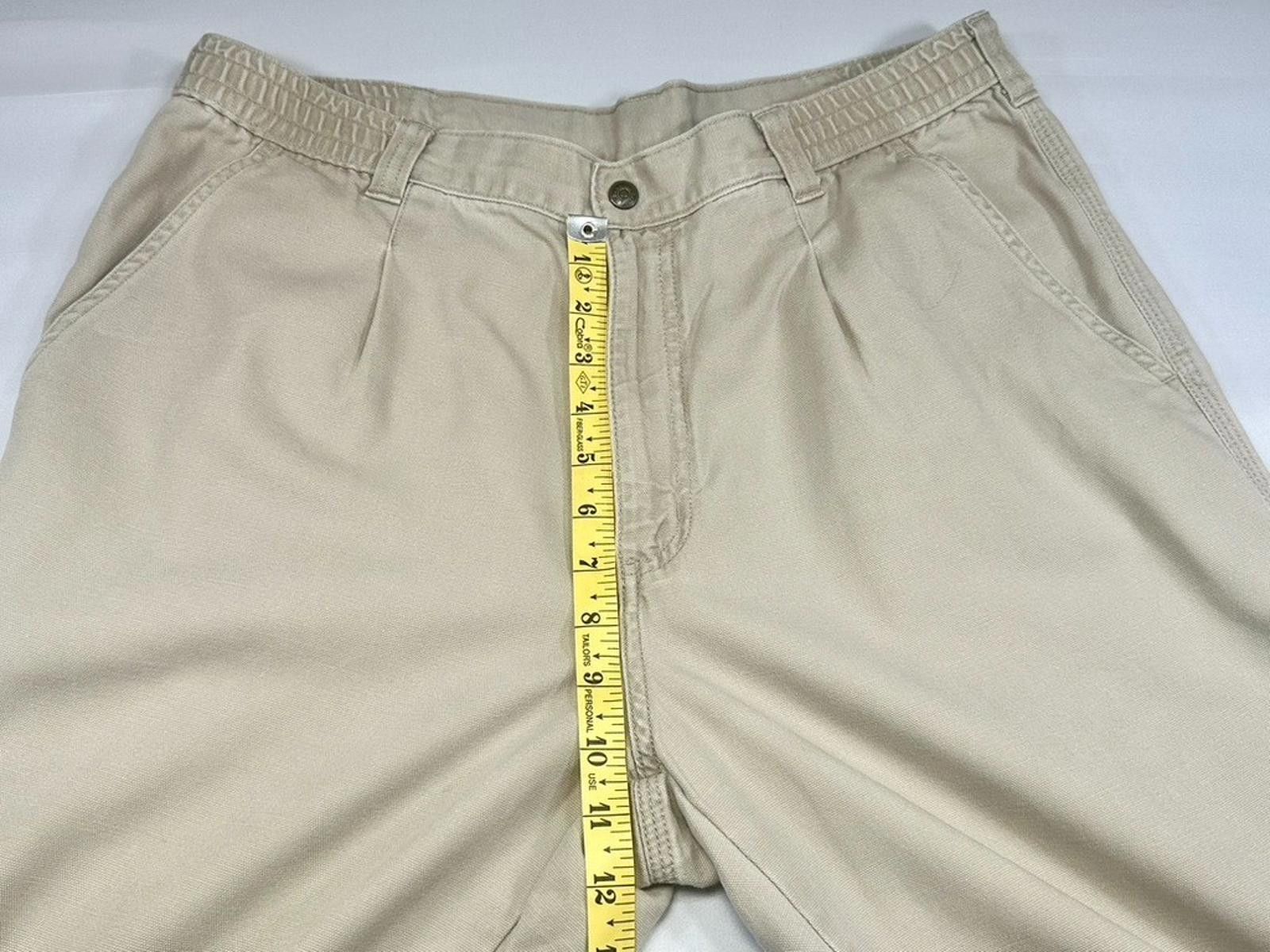 L.L. Bean L.L. Bean Vintage Pleated Straight Leg Chino Brown Men 34/30 Size US 34 / EU 50 - 4 Thumbnail