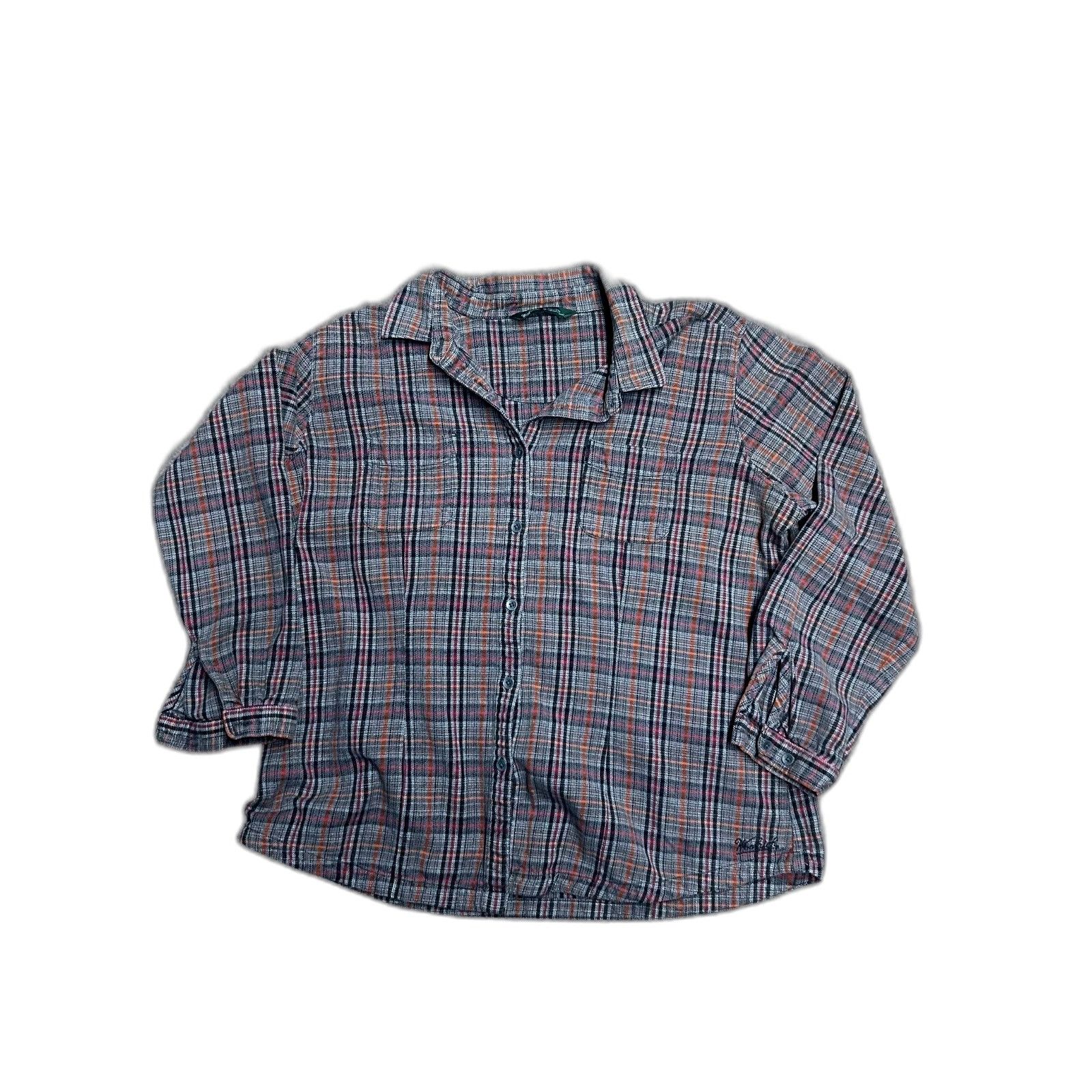 Woolrich Woolen Mills Woolrich Women XL Plaid Tartan Pattern Flannel Twilight Size US XL / EU 56 / 4 - 1 Thumbnail