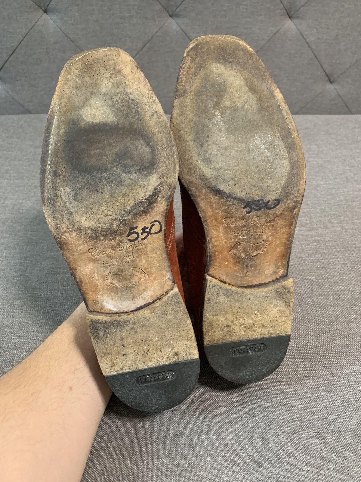 Testoni A. Testoni Suede Formal Shoes Size US 8 / EU 41 - 10 Thumbnail