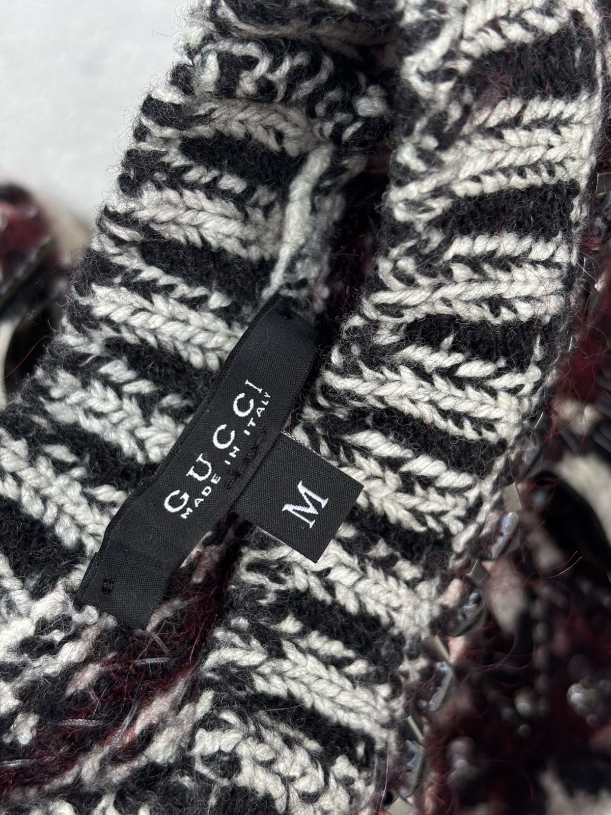 Gucci Pre Fall 2015 Heavy Embellished Yoke Design Knit Sweater Size S / US 4 / IT 40 - 15 Thumbnail