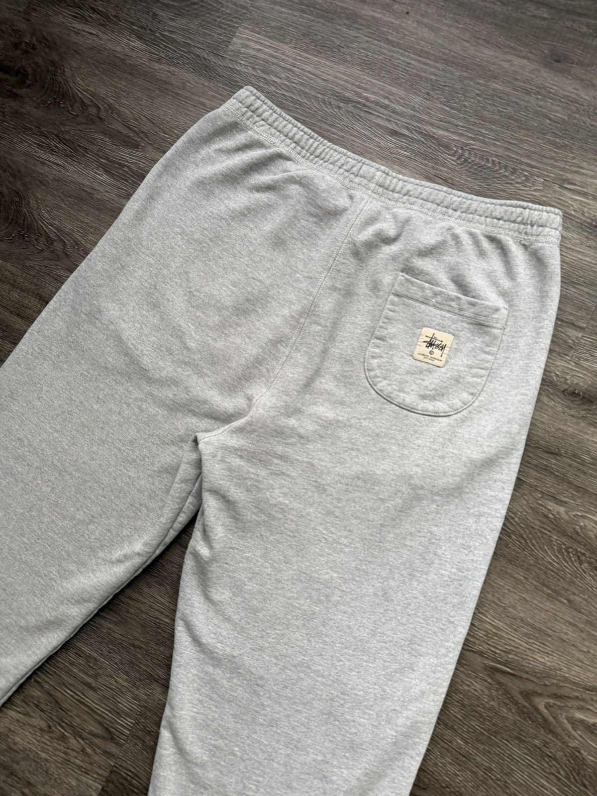 Stussy Contrast Stitch Workgear Grey Sweatpants Size Large
