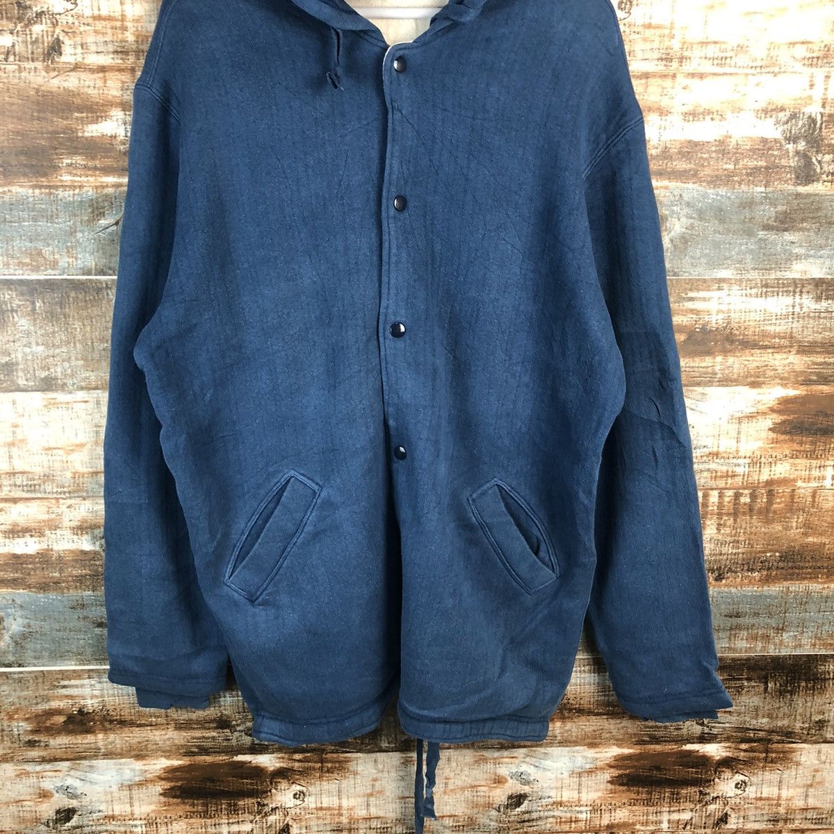 Indigo HR Market indigo sweater vintage hoodie #A1937 Size US L / EU 52-54 / 3 - 3 Thumbnail