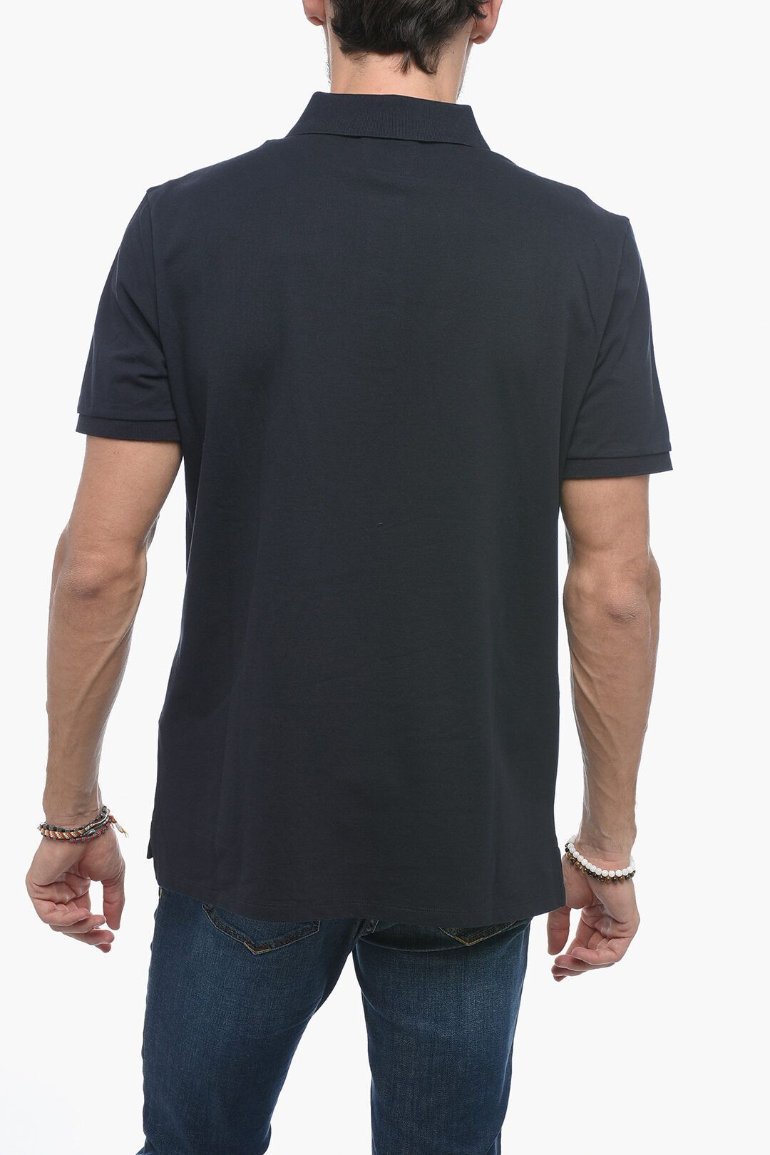 C.P. Company og1mm1024 Regular Fit Polo Shirt in Blue Size US M / EU 48-50 / 2 - 2 Thumbnail