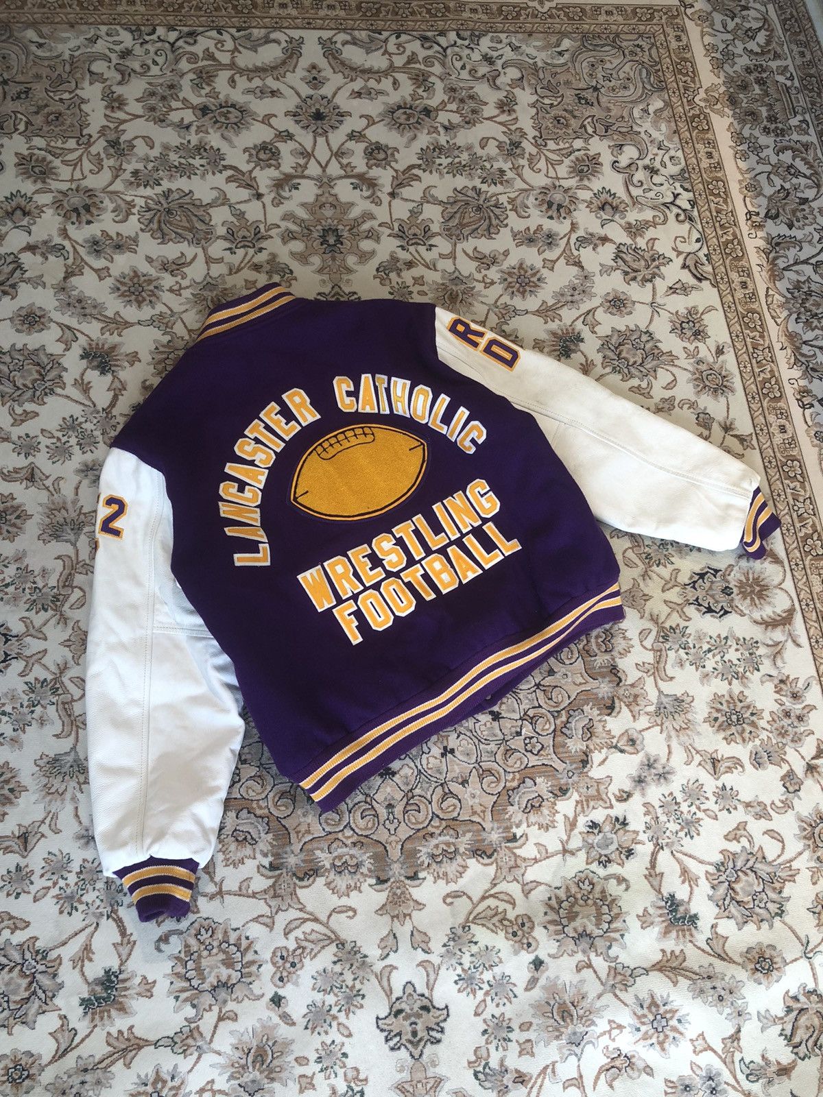 Vintage VINTAGE LANCASTER CATHOLIC WRESTLING FOOTBALL VARSITY JACKET Size US L / EU 52-54 / 3 - 10 Thumbnail