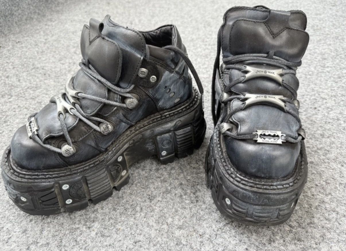 New Rock new rock custom punk goth y2k rave punk boots m tank 106t Size US 8 / IT 38 - 4 Thumbnail