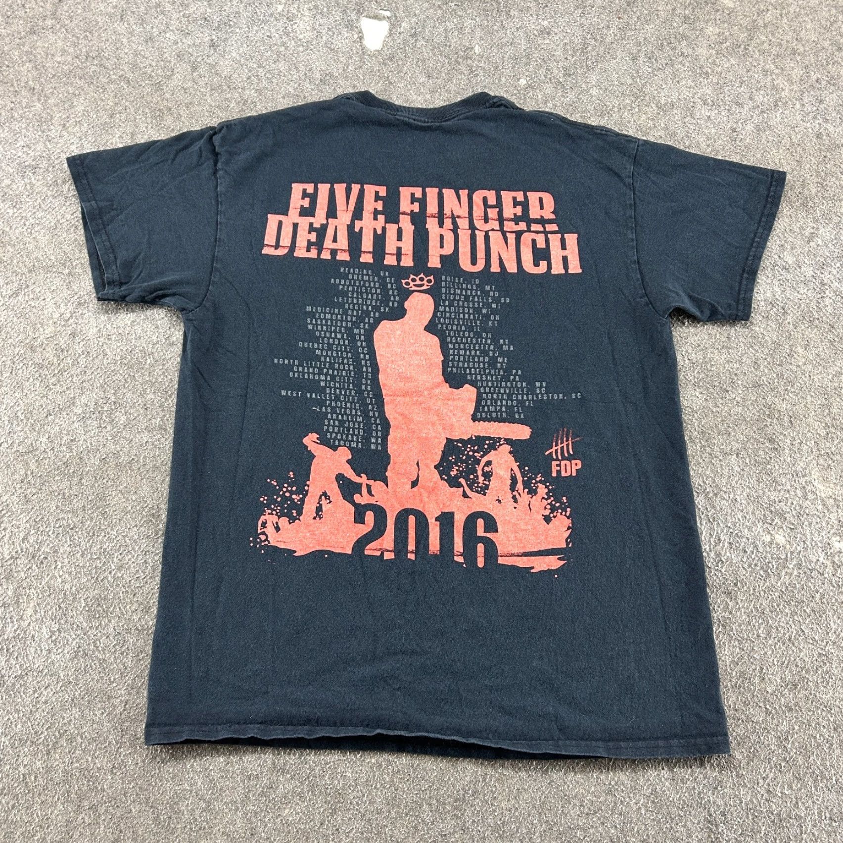 Vintage Five Finger Death Punch Shirt Mens M Black Crew Short Sleeve Got Your Six Y2K Size US M / EU 48-50 / 2 - 3 Thumbnail