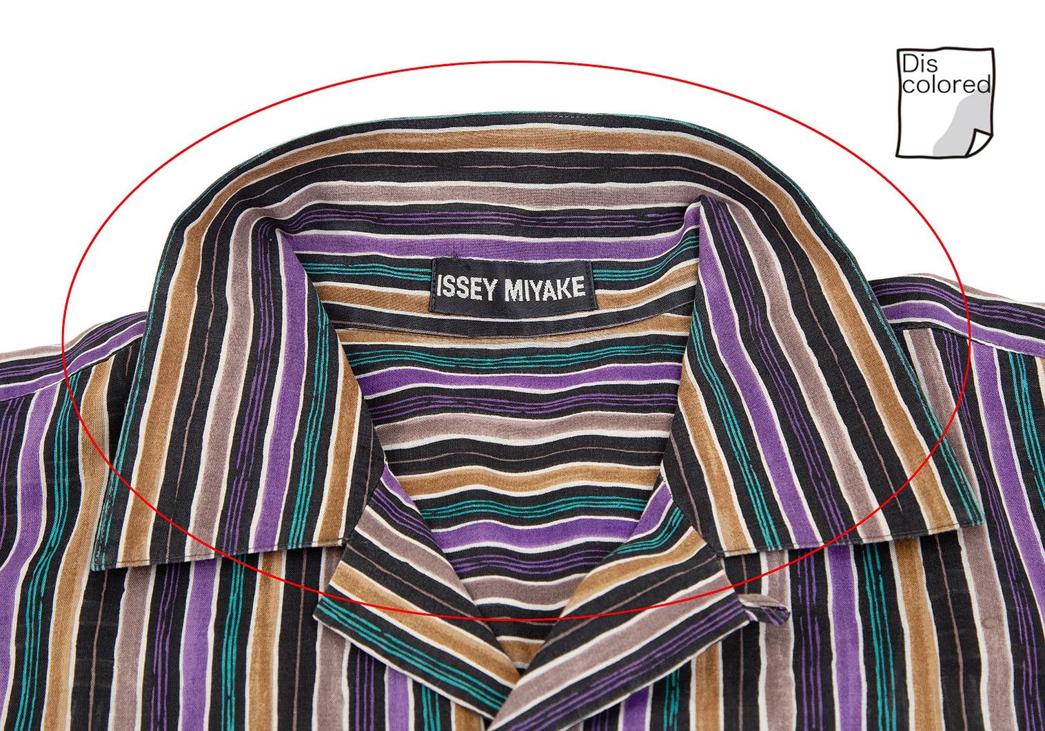 Issey Miyake Cotton Stripe Short Sleeve Shirt Multi M Size US M / EU 48-50 / 2 - 5 Thumbnail