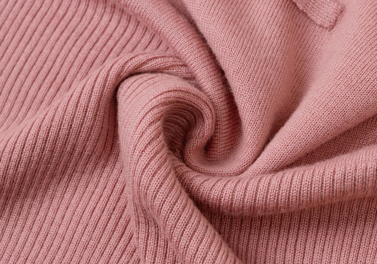 Jean Paul Gaultier Wool Ribbed Turtle Neck Knit Sweater in Pink, Size 48 Size US M / EU 48-50 / 2 - 13 Thumbnail
